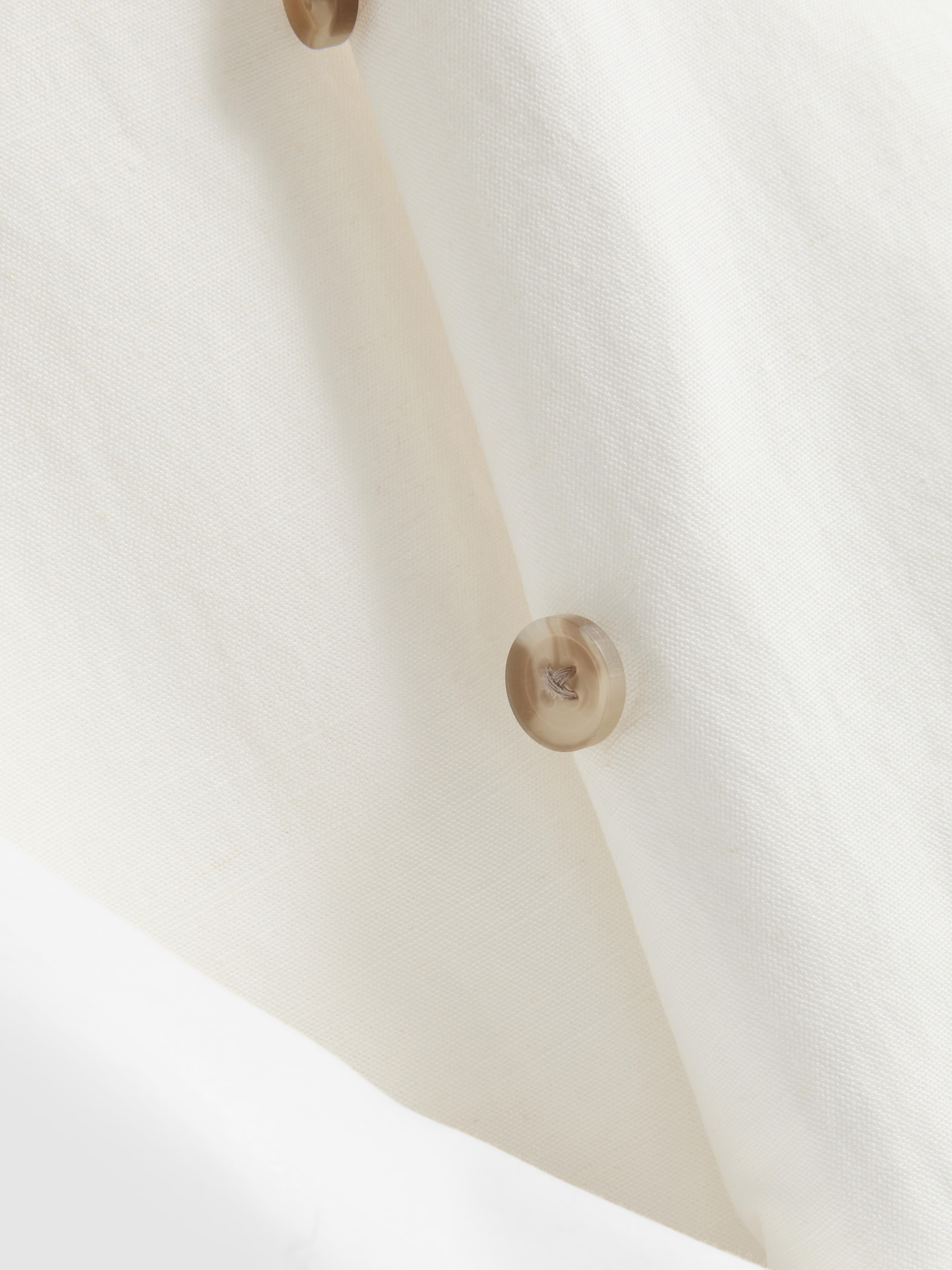 Asymmetrische Weste aus Baumwollmischung