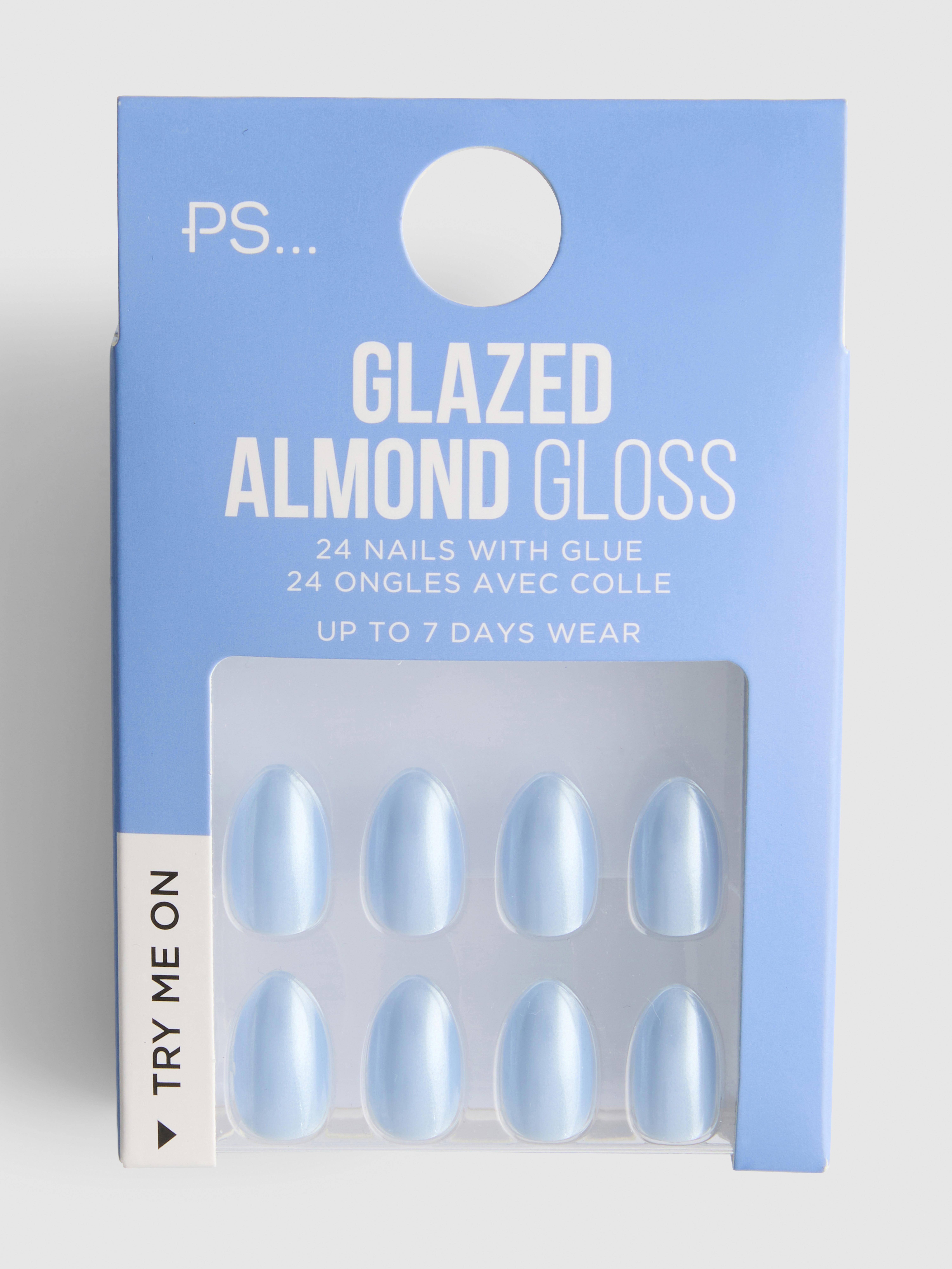 PS... Glazed Almond Gloss False Nails