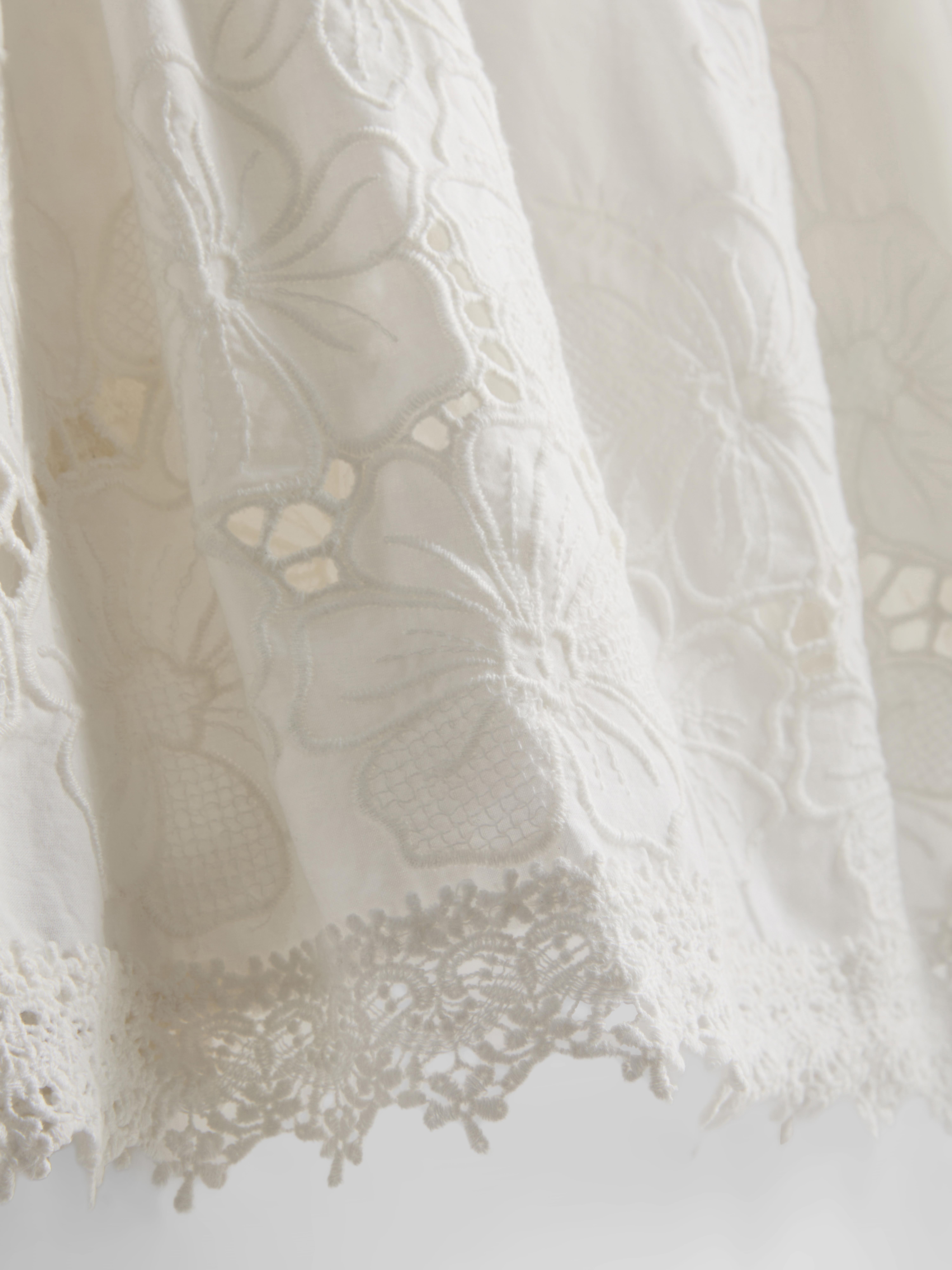 Cotton Floral Embroidered Cami Top