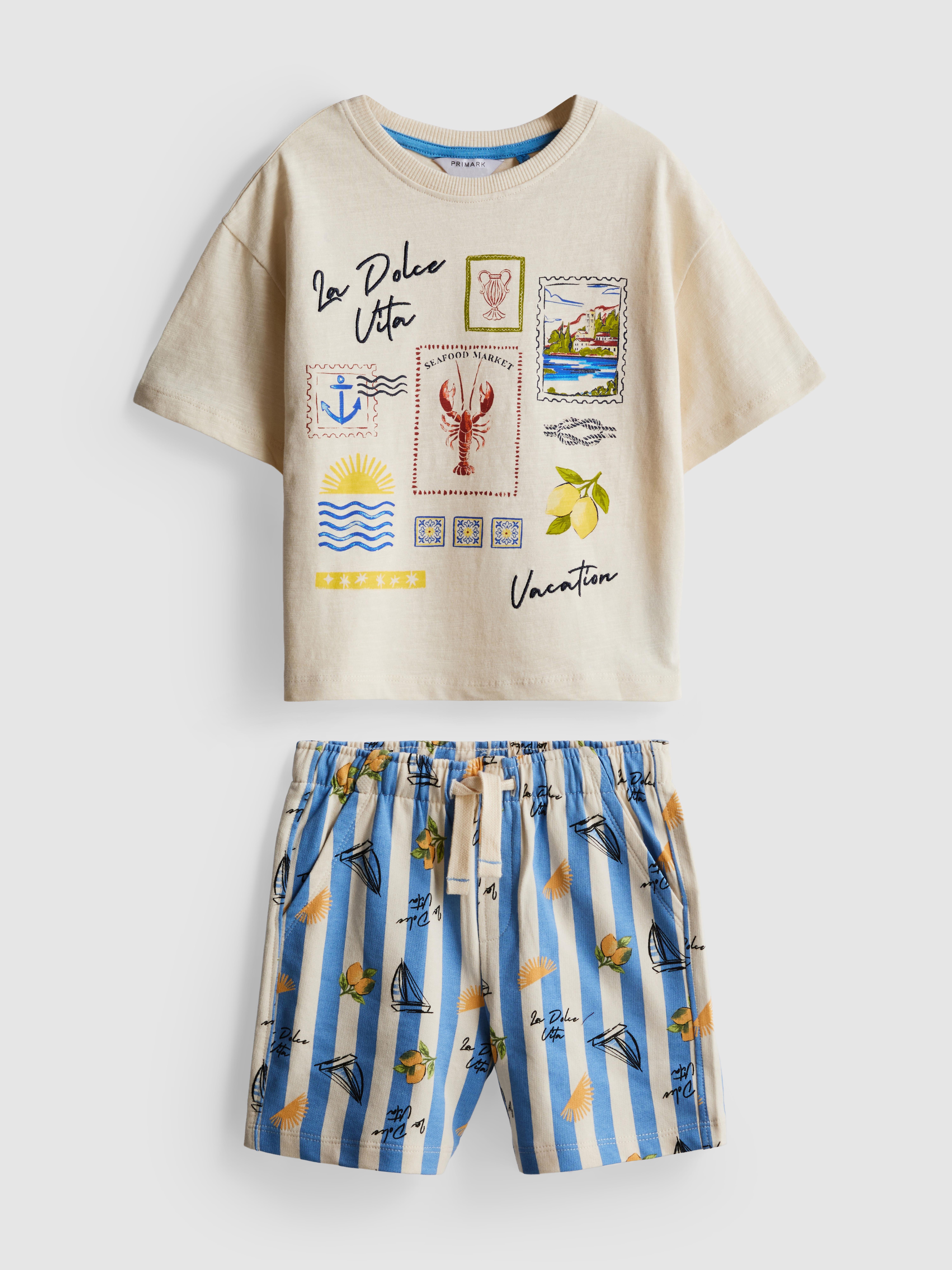 1-9yrs | Dolce Vita Graphic T-Shirt and Shorts Set