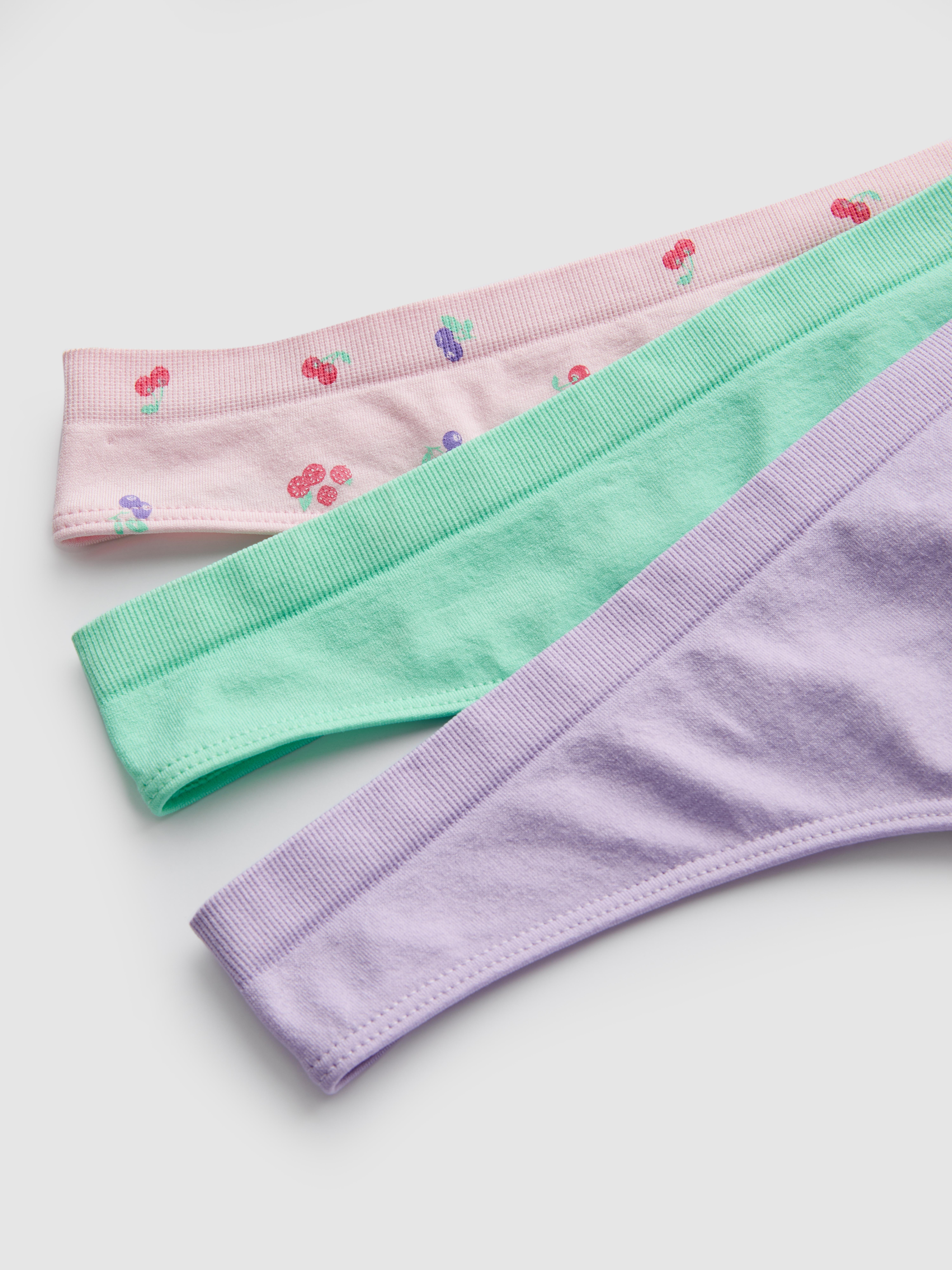 3pk Seamless Printed Thongs