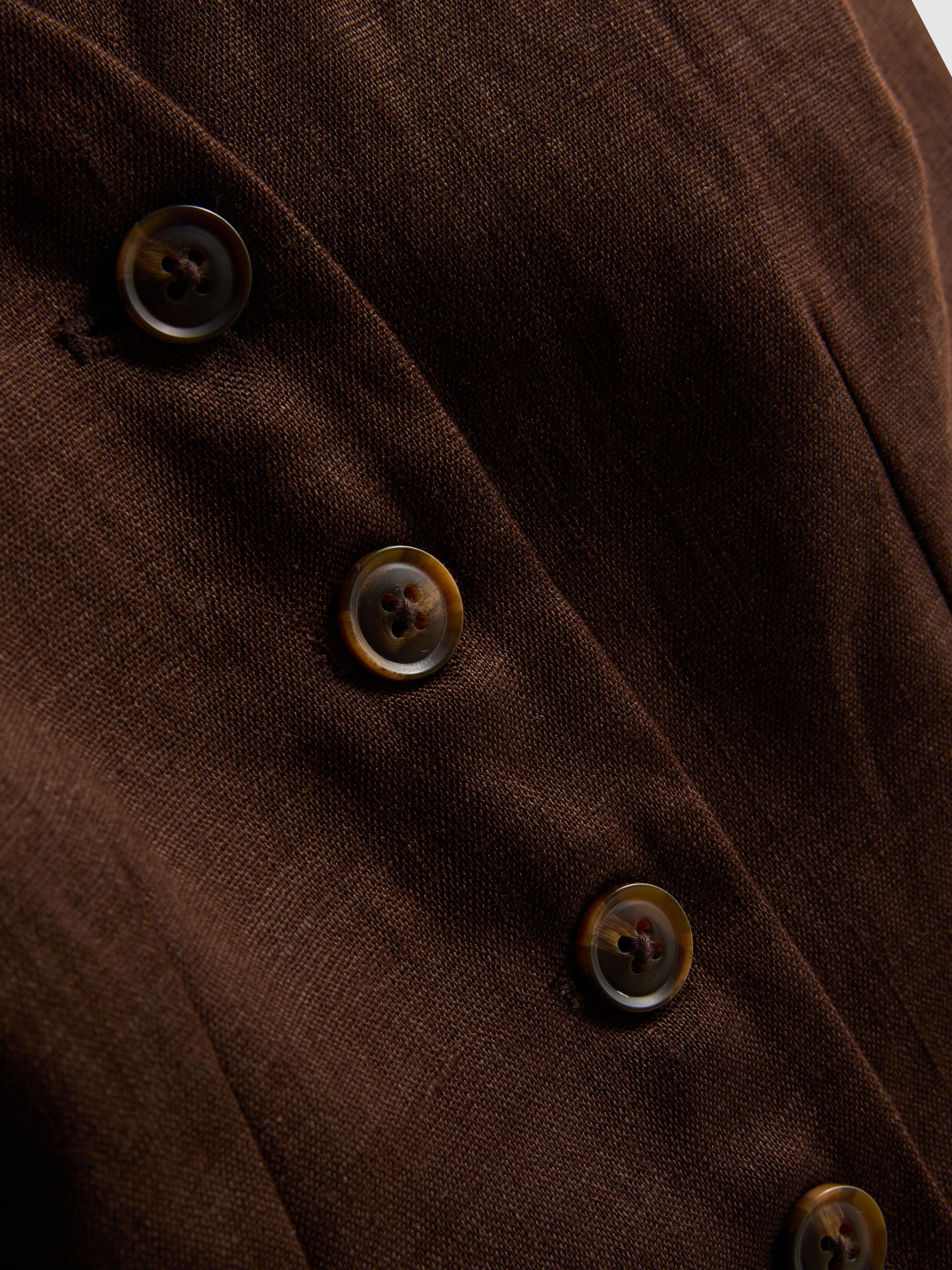 Gilet con volant in puro lino The Edit