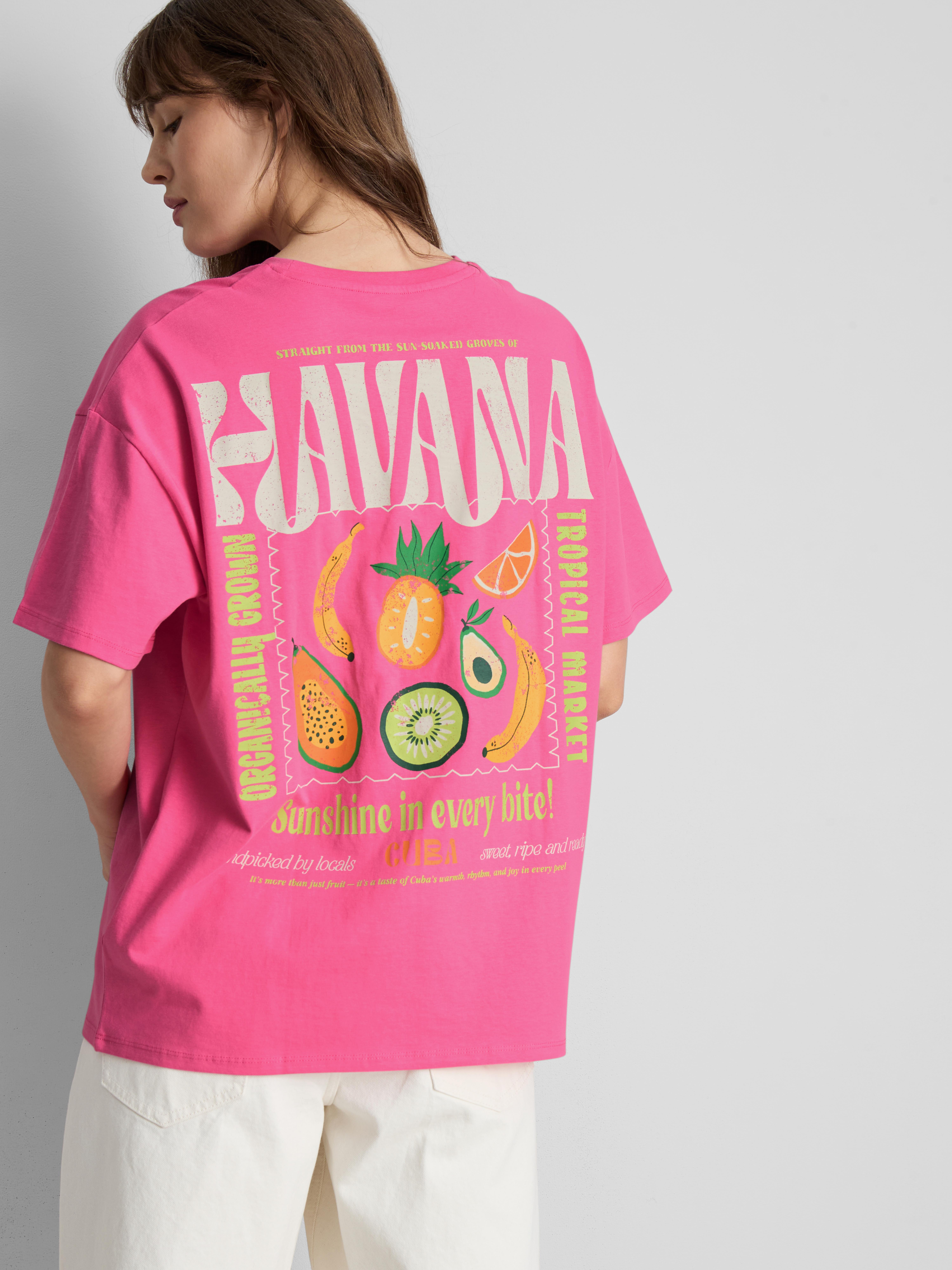 Cotton Rich Oversized Graphic Havana Tee