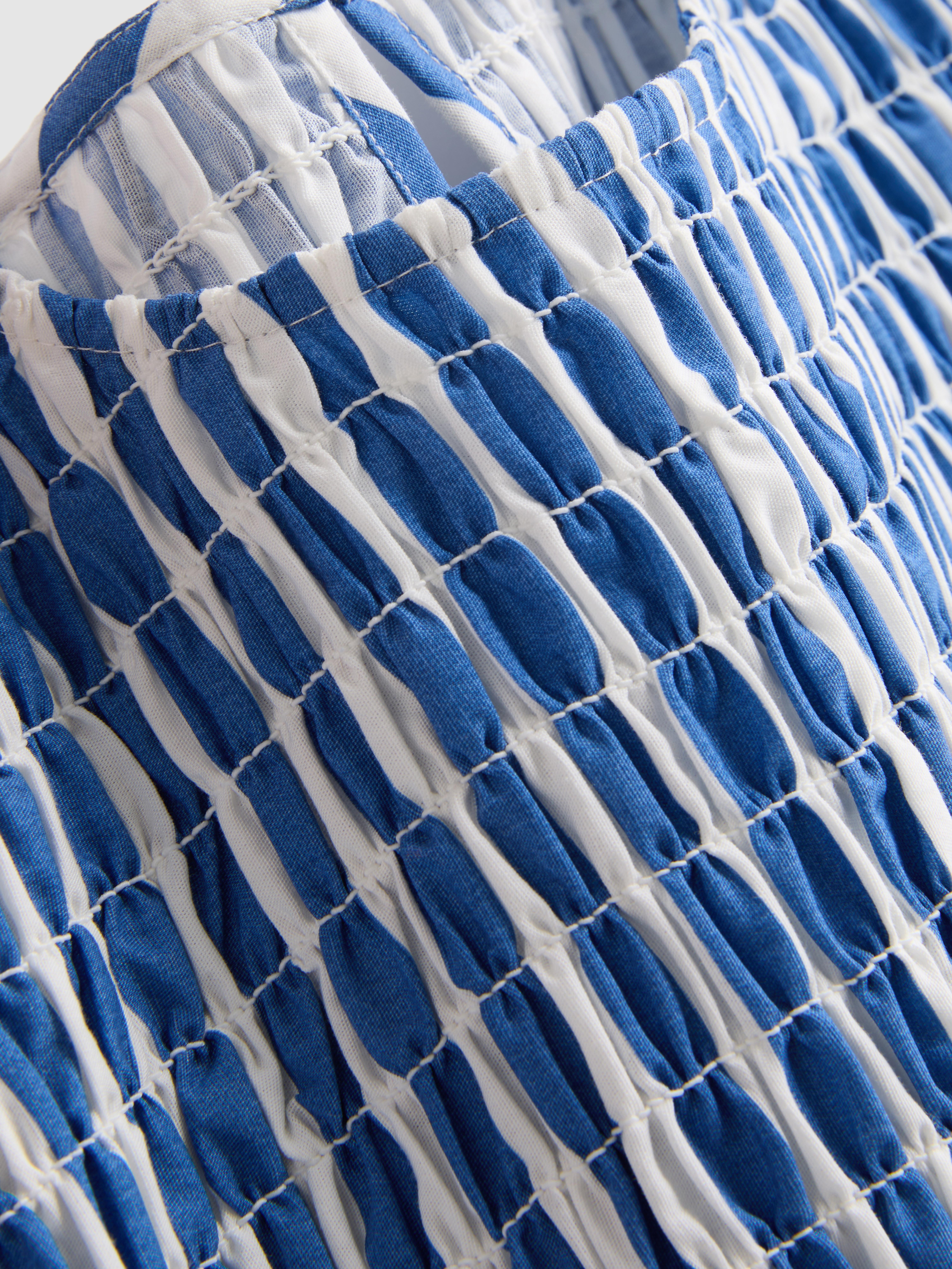 7-15yrs | Stripe Shirred Blouse