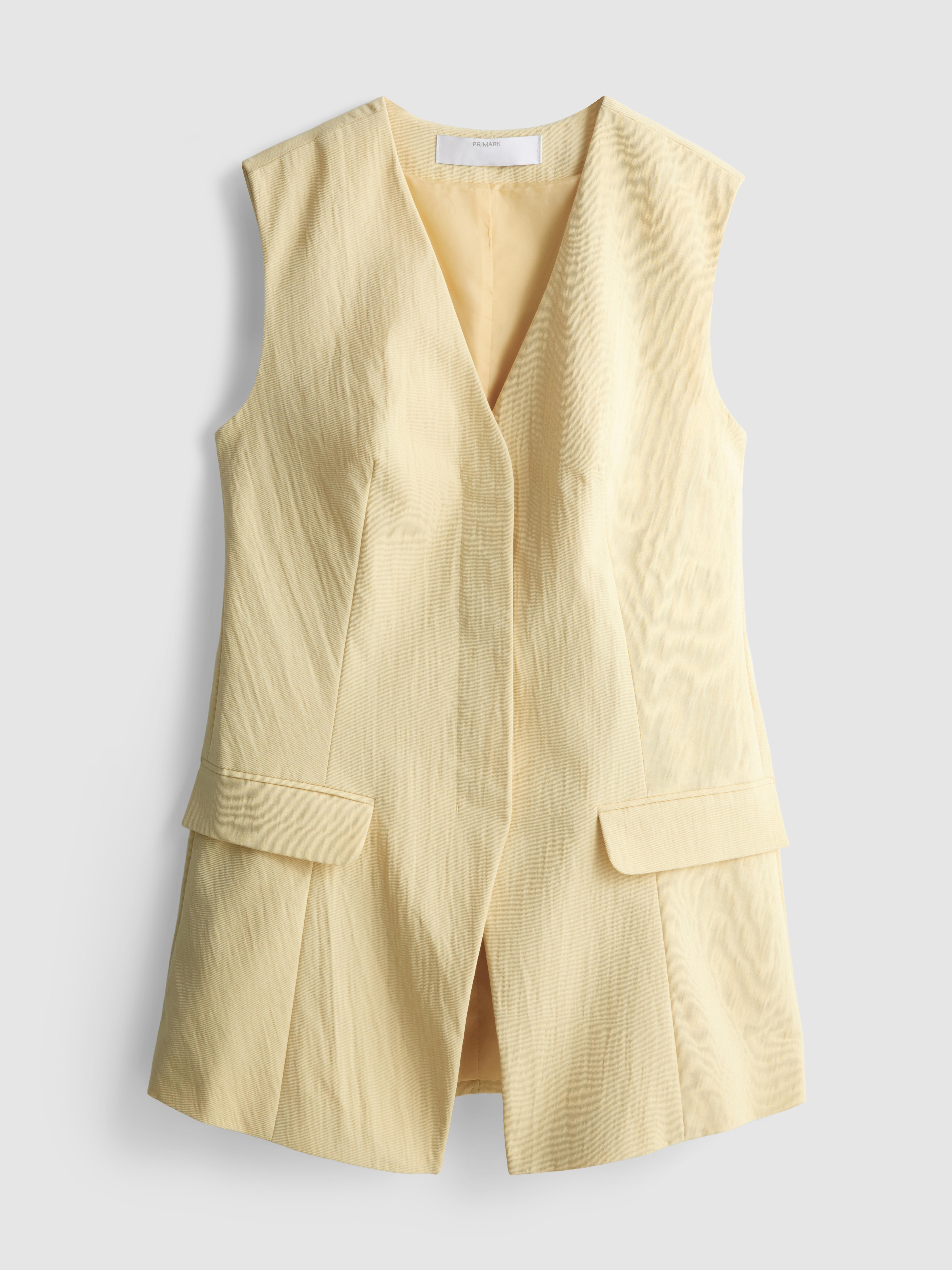 Textured Longline Waistcoat