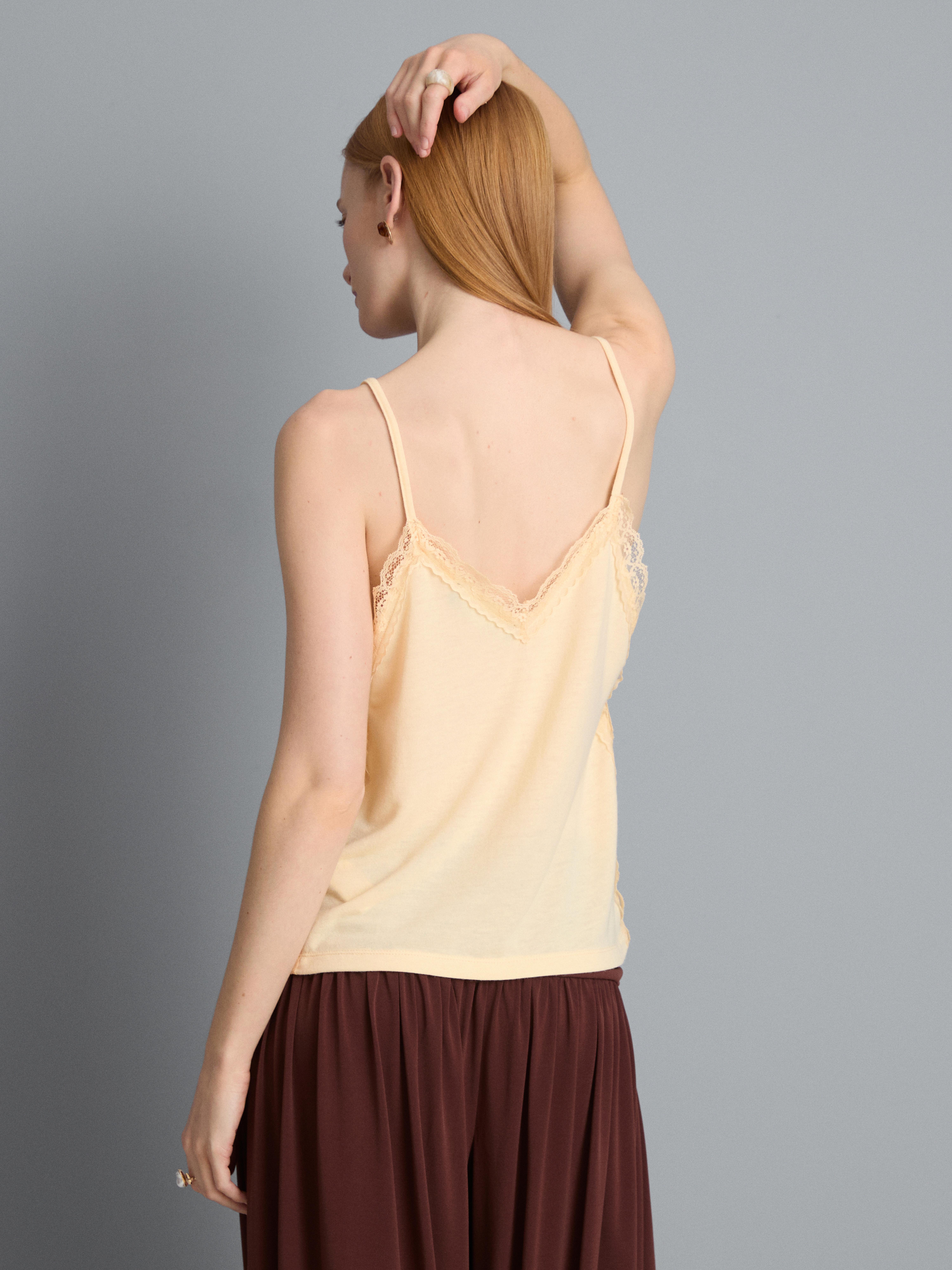 Relaxed Lace Trim Cami Top