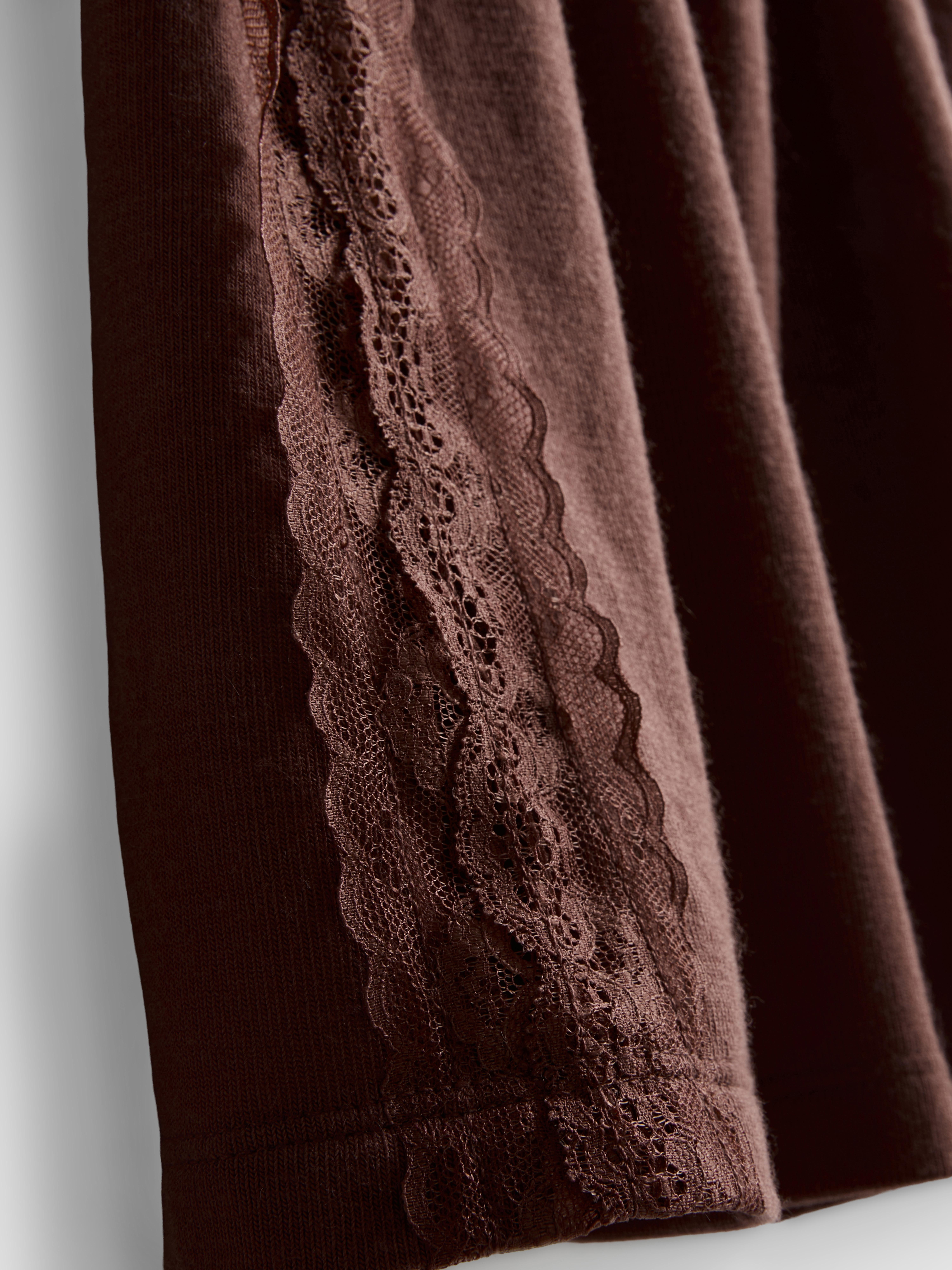 Women's Brown Relaxed Lace-Trim Cami Top | Primark