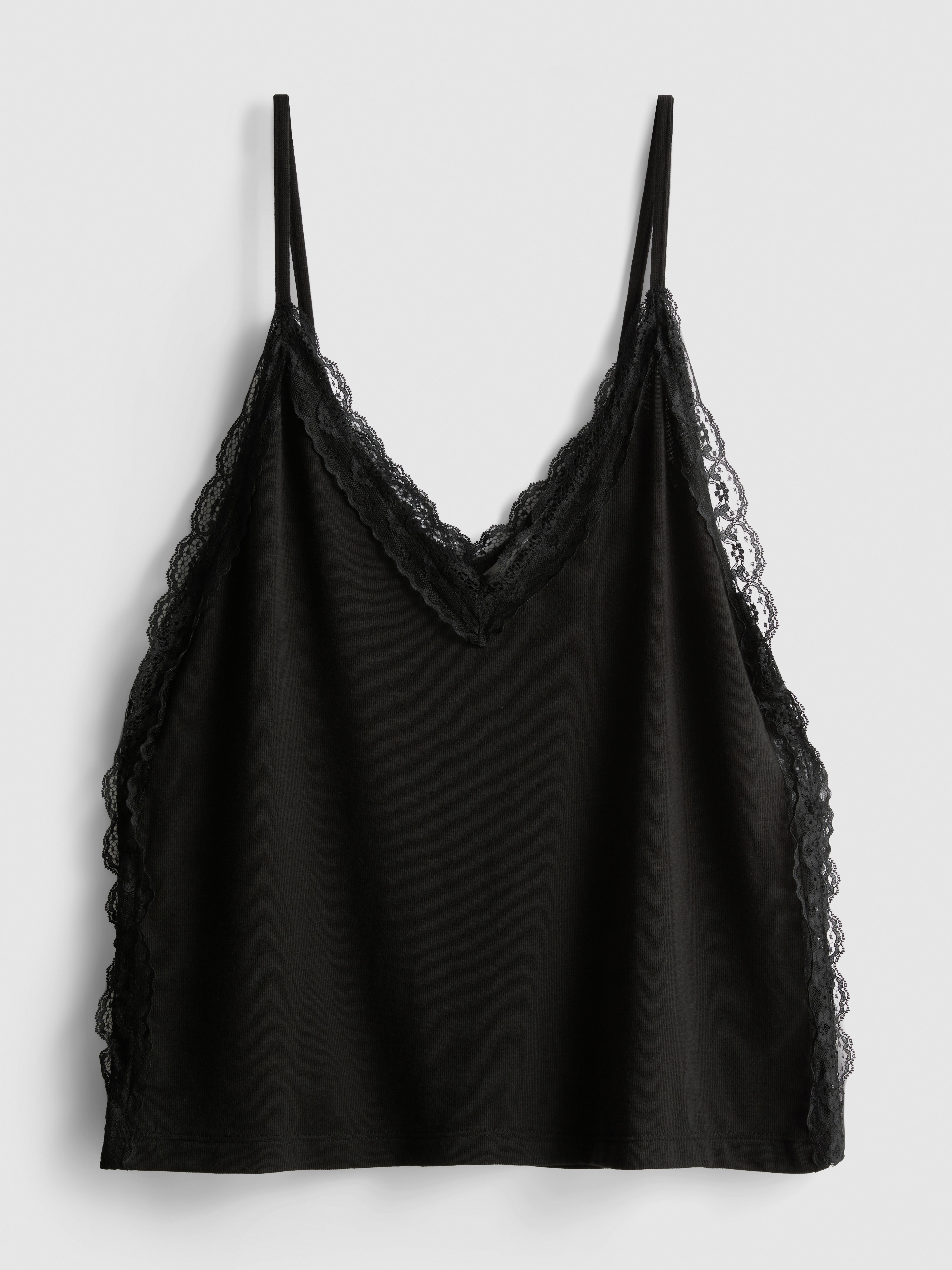 Relaxed Lace-Trim Cami Top