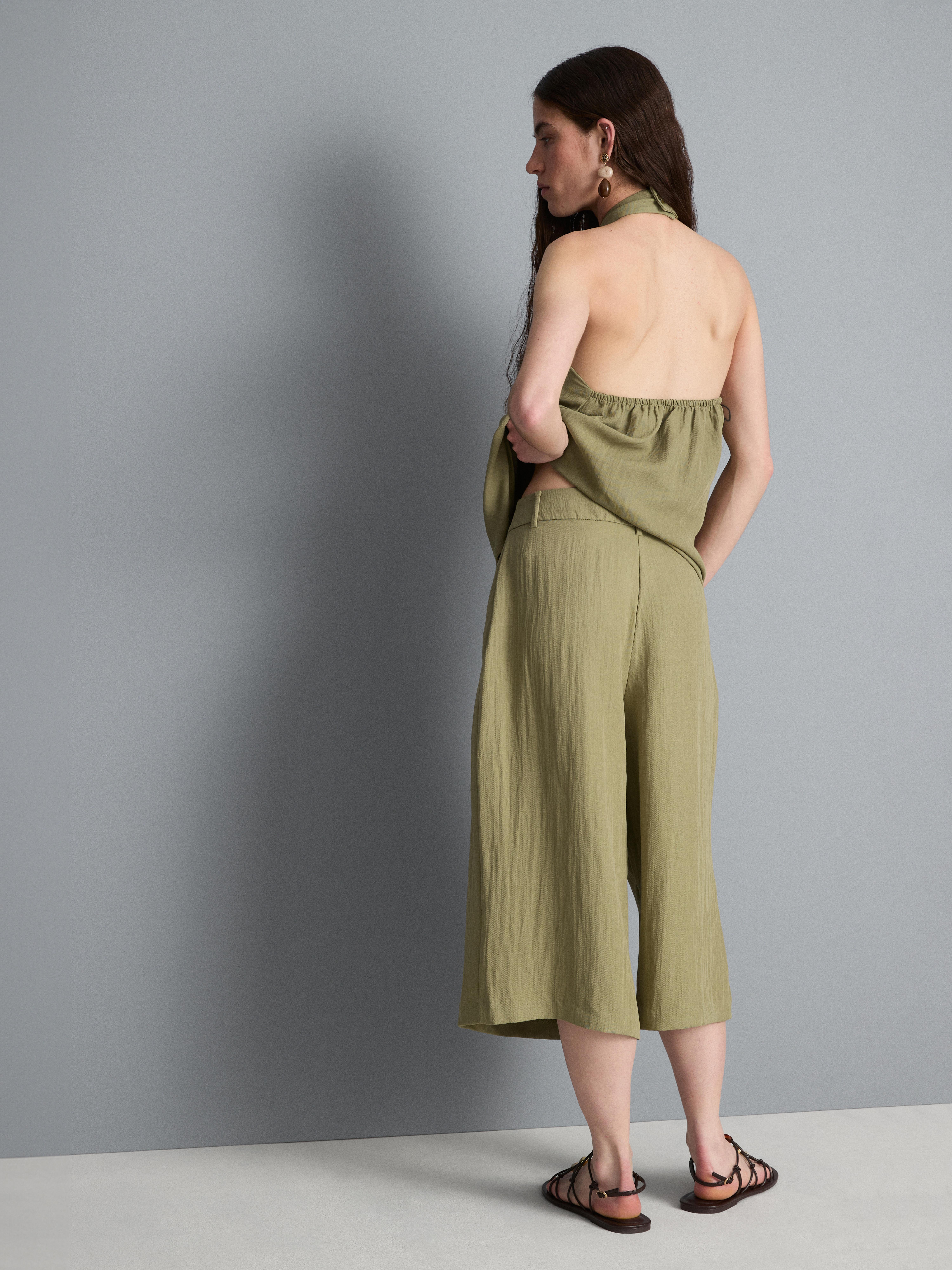 Woven Culotte Pants