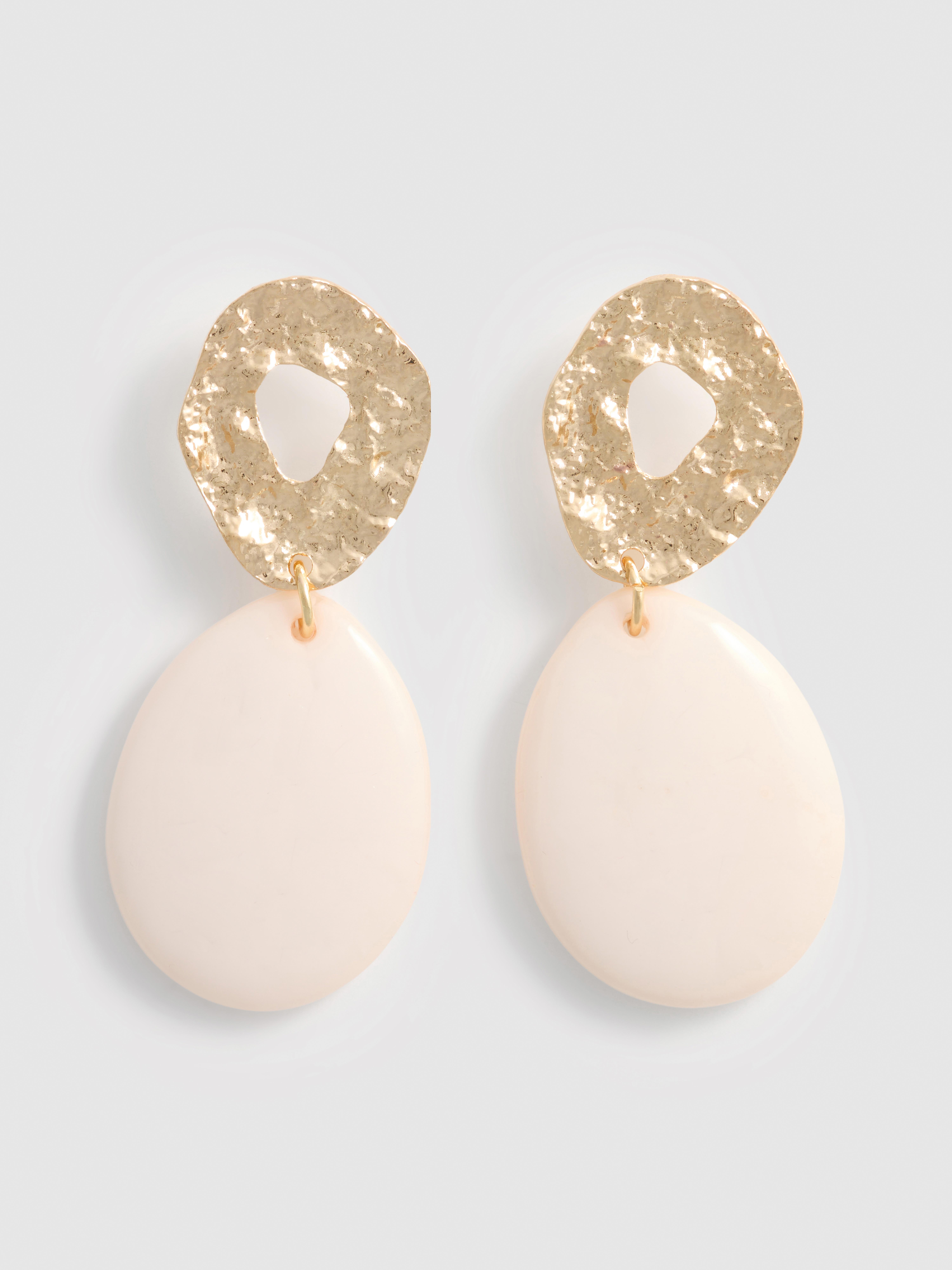 „The Edit“ Hängeohrringe aus Kunstharz