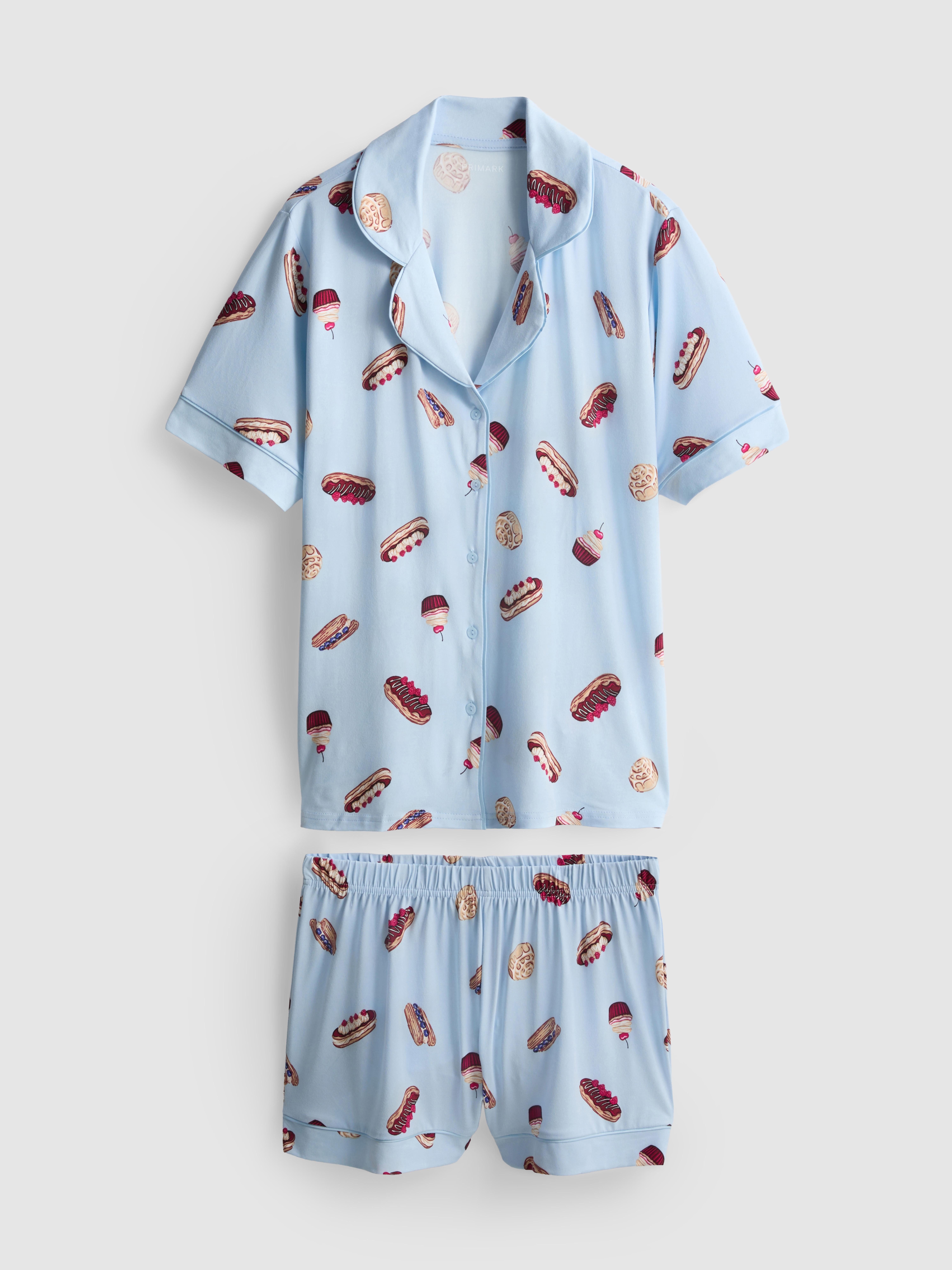 Printed Boyfriend Shorty Pyjamas
