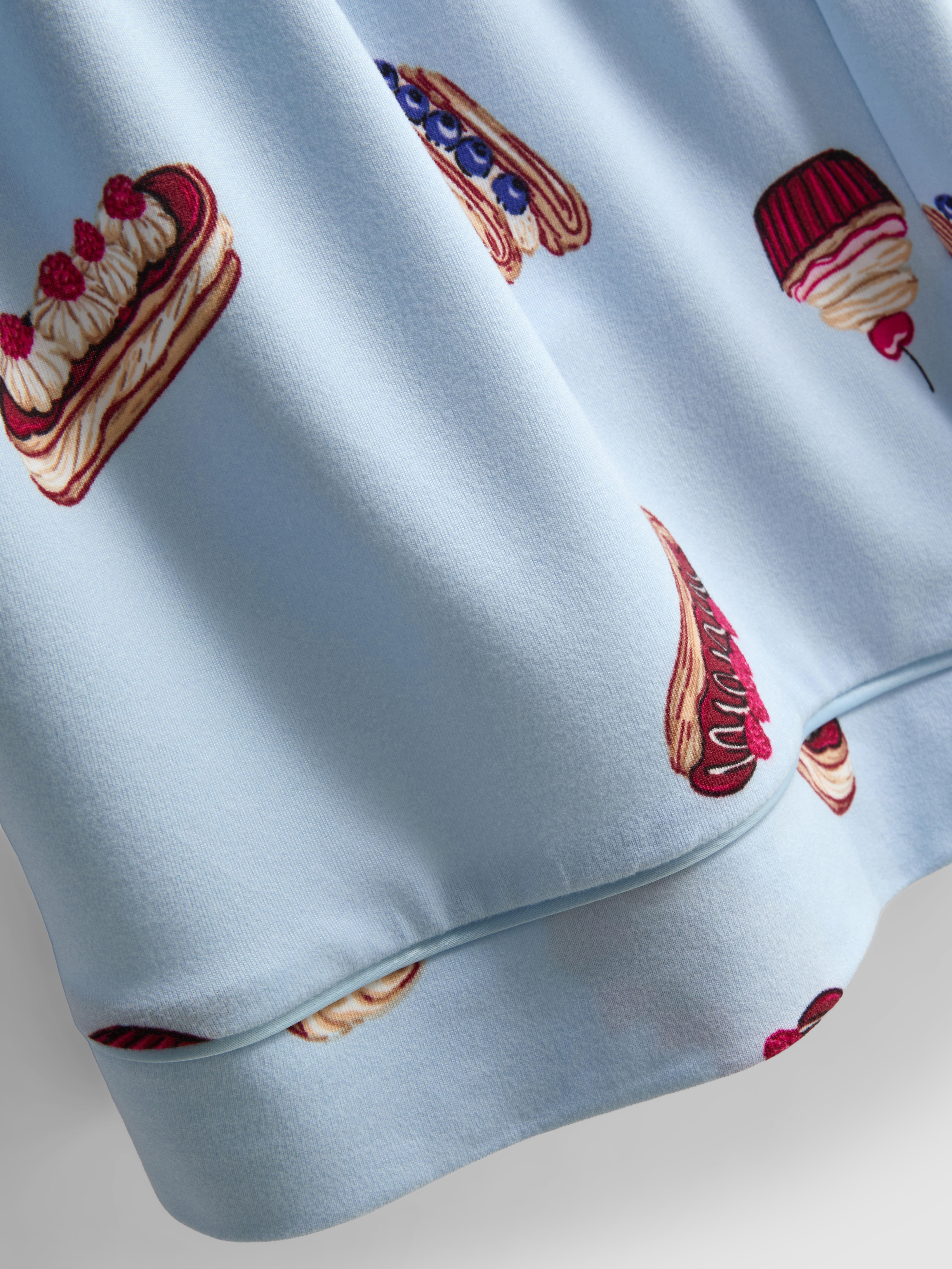 Kurzer Boyfriend-Schlafanzug mit Print