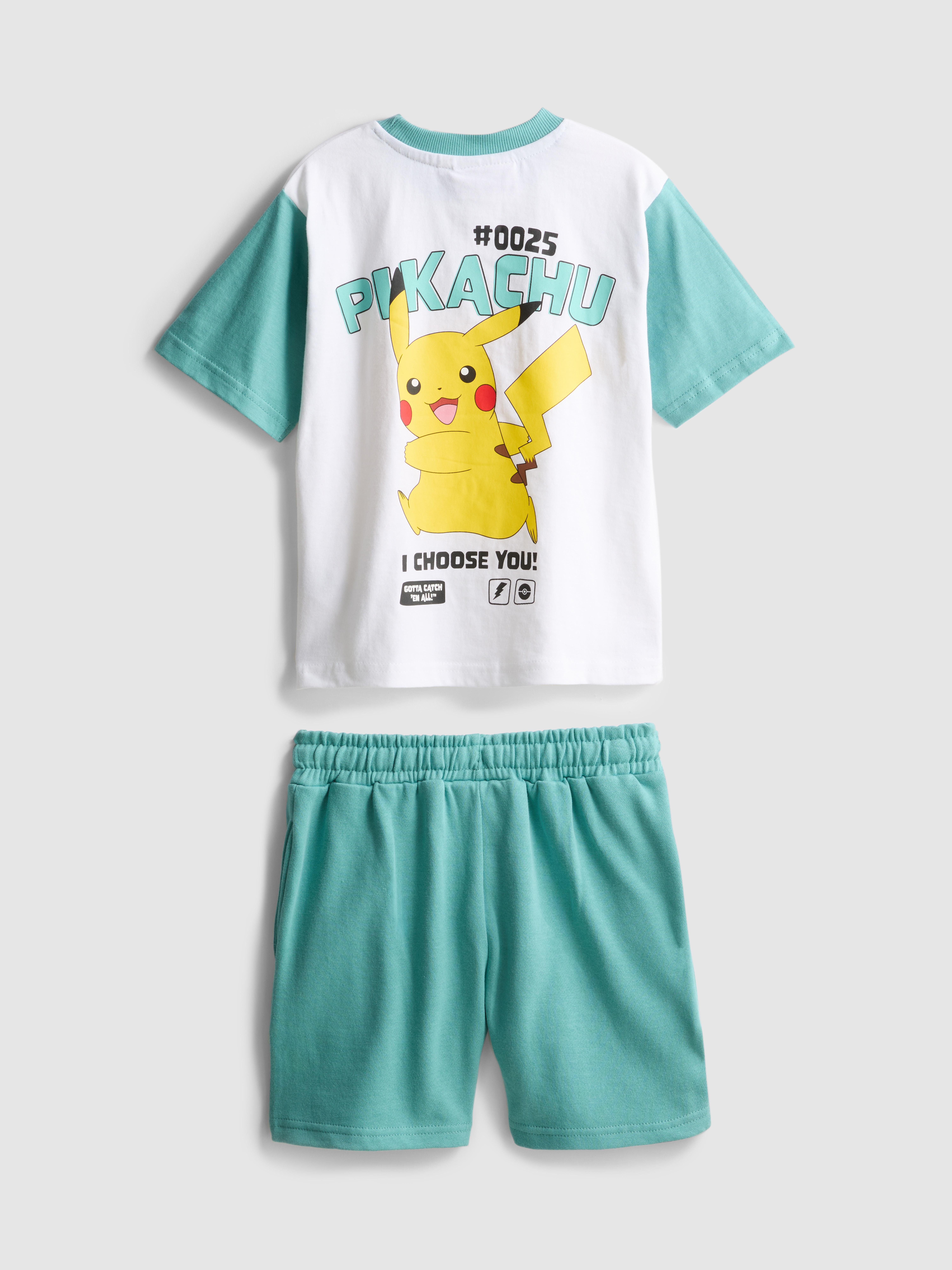 3-9 jr | Set van T-shirt en short Pokémon