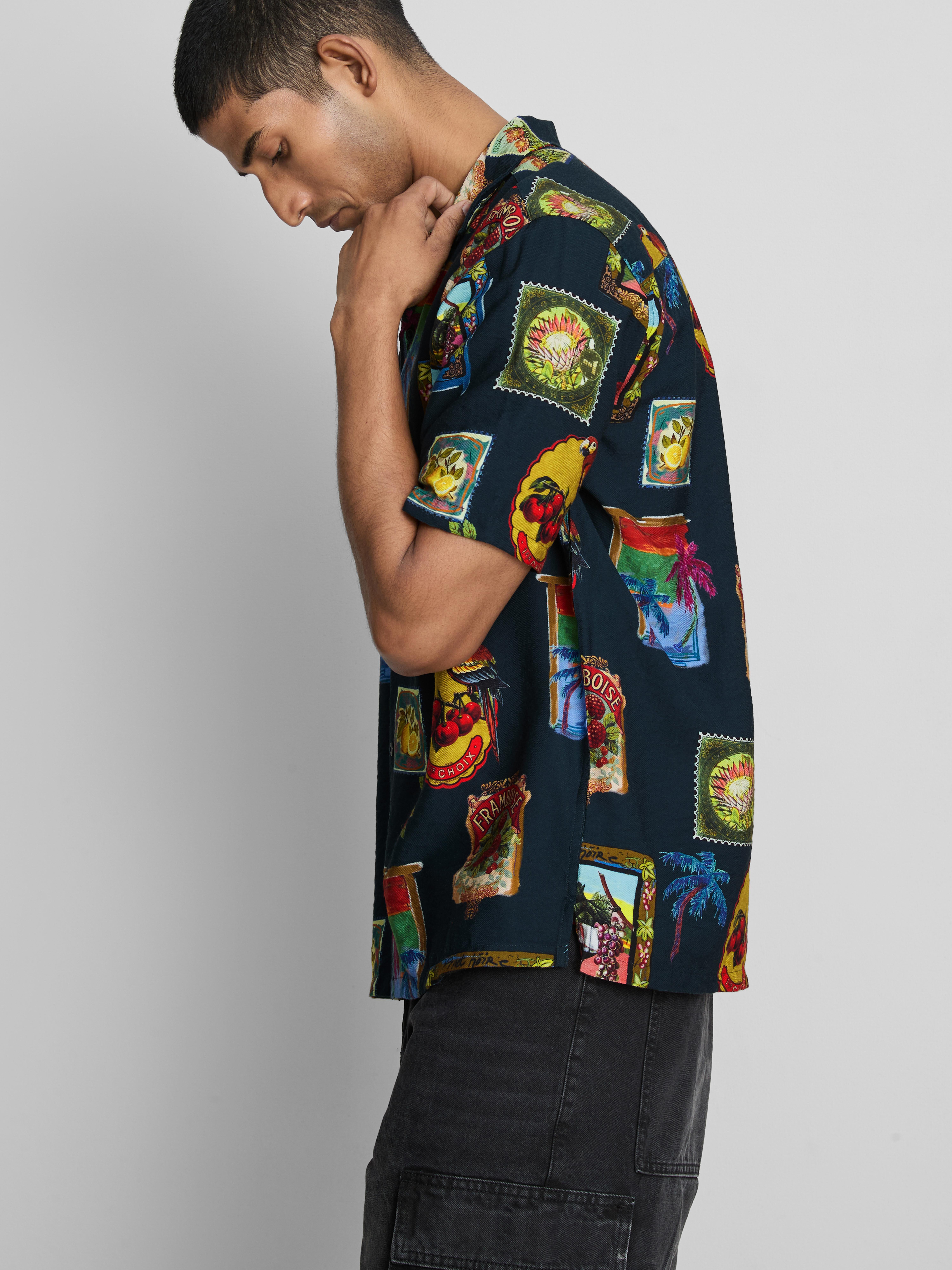 Resort Print Revere Collar Shirt