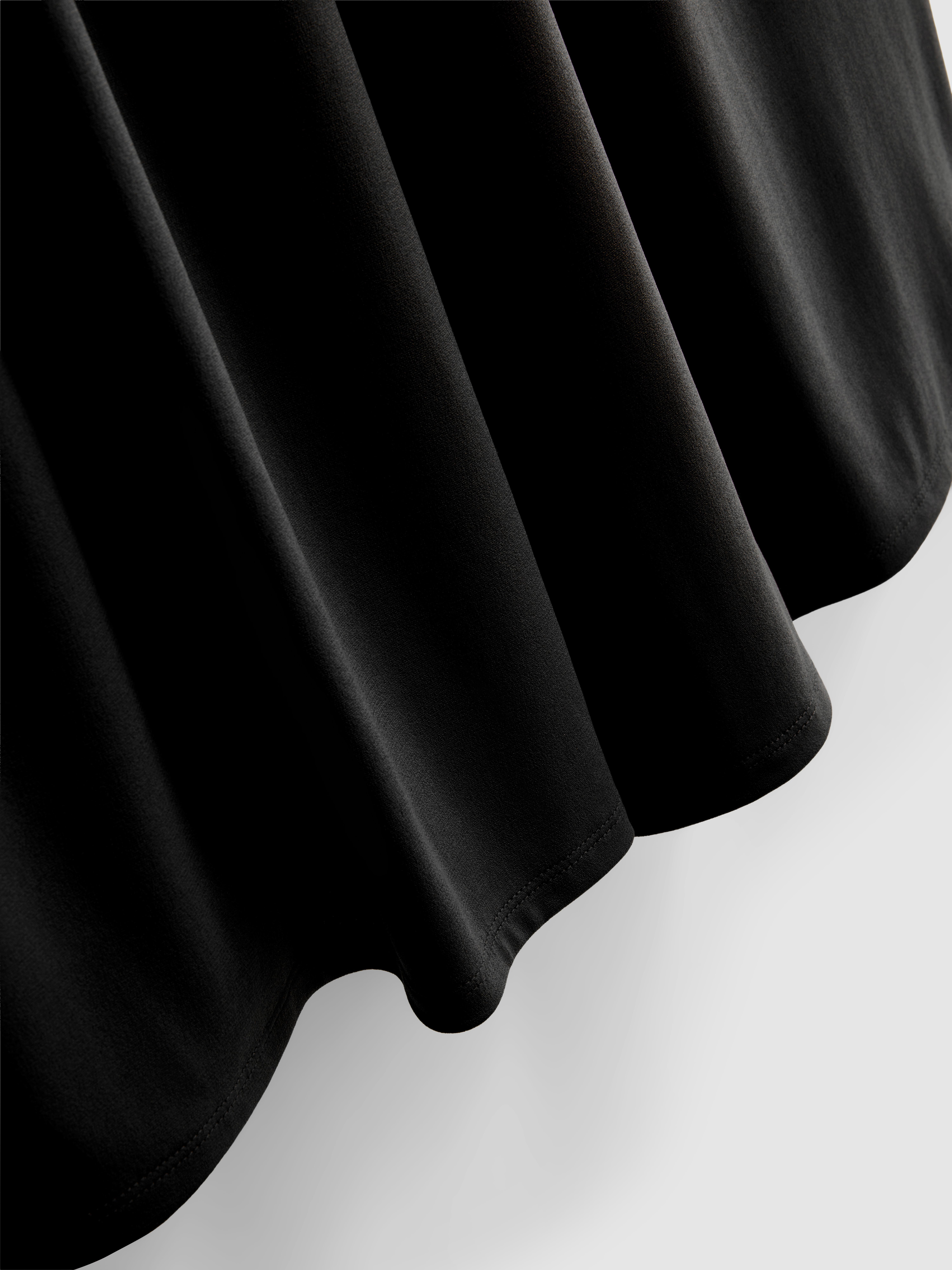 Draped Wide-Leg Pants