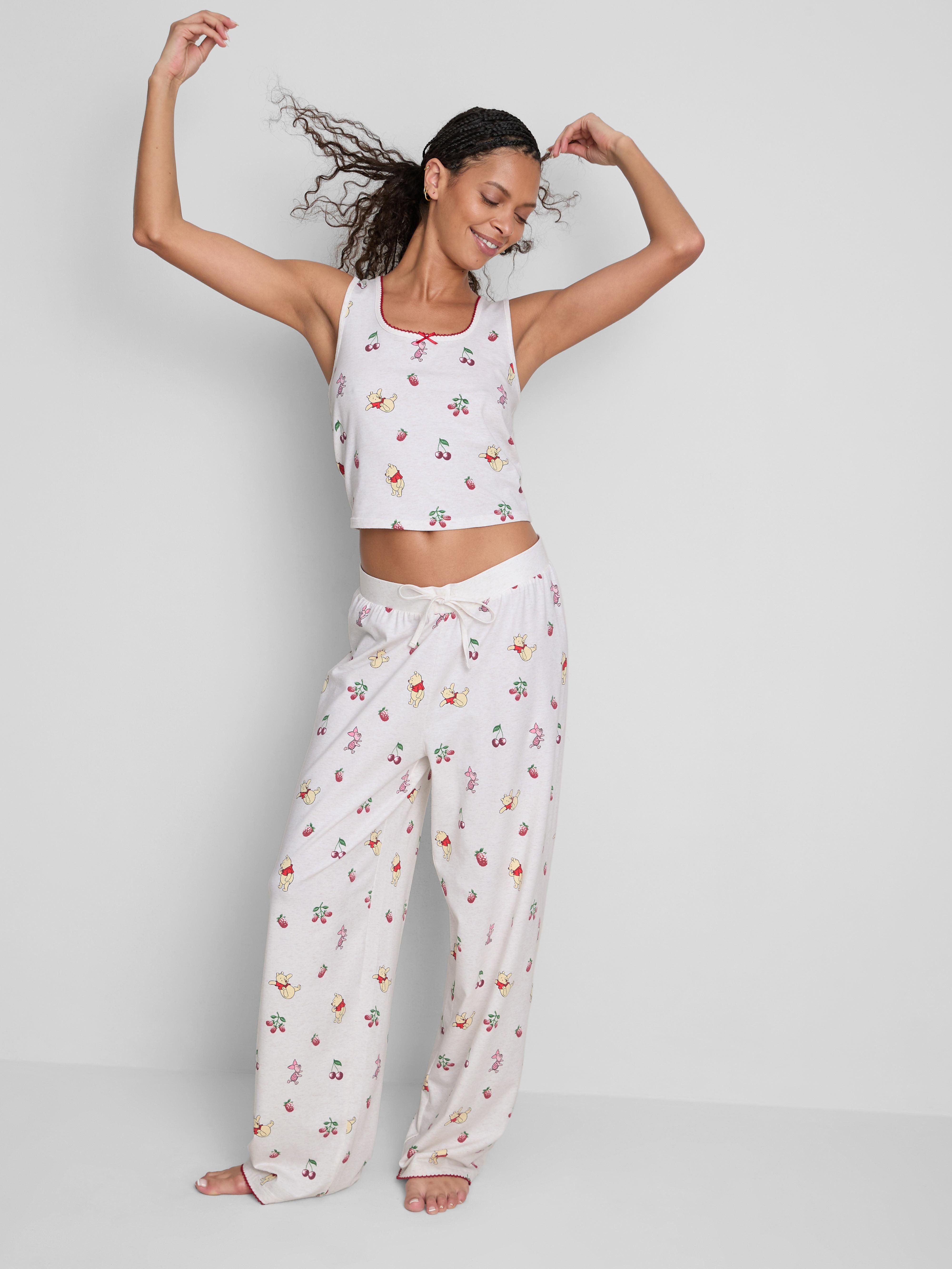 Disney’s Winnie the Pooh Cotton Rich Printed Tank Pajamas