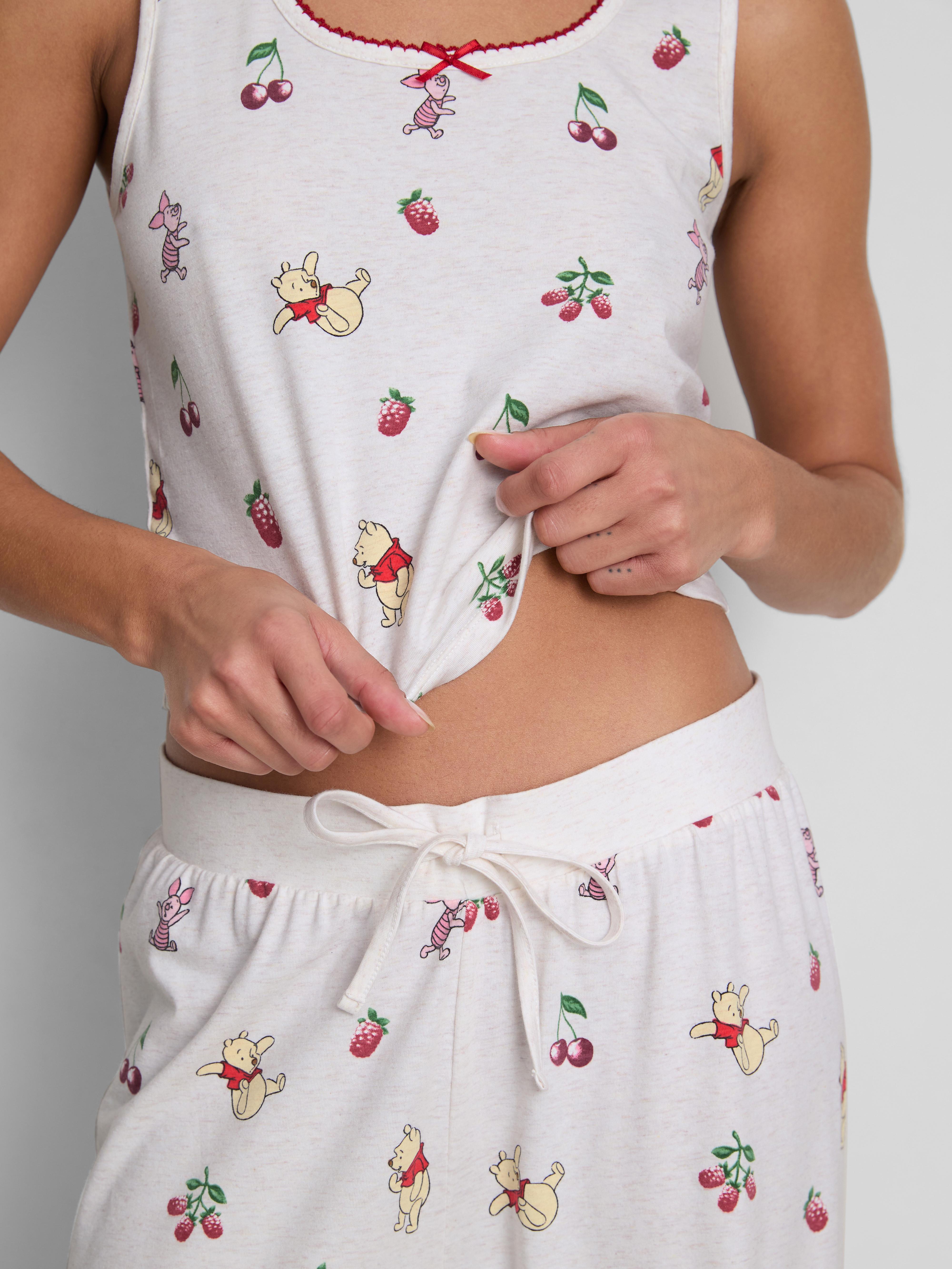 Disney’s Winnie the Pooh Cotton Rich Printed Tank Pajamas