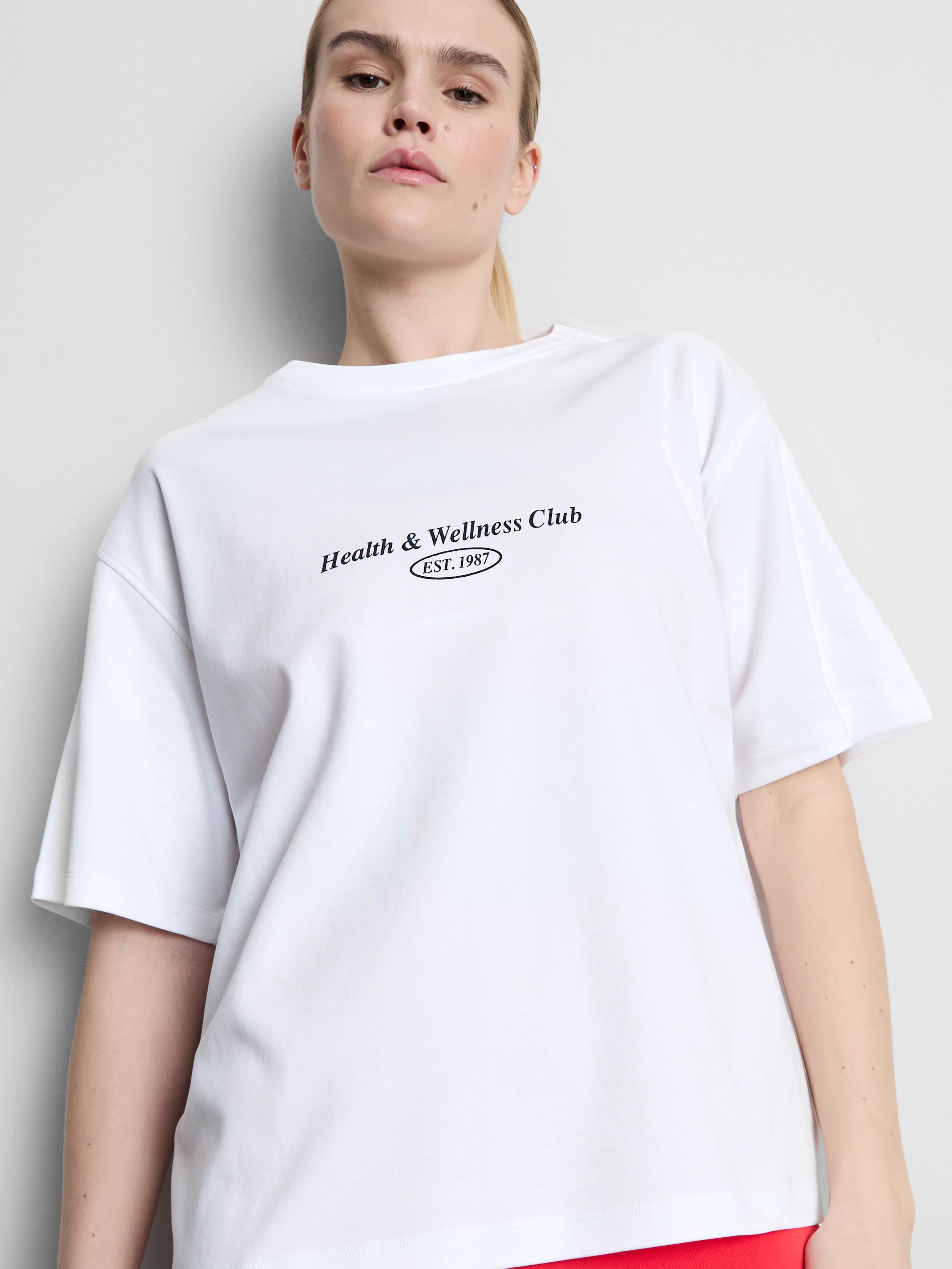 Relaxed Cotton Graphic Active Tee