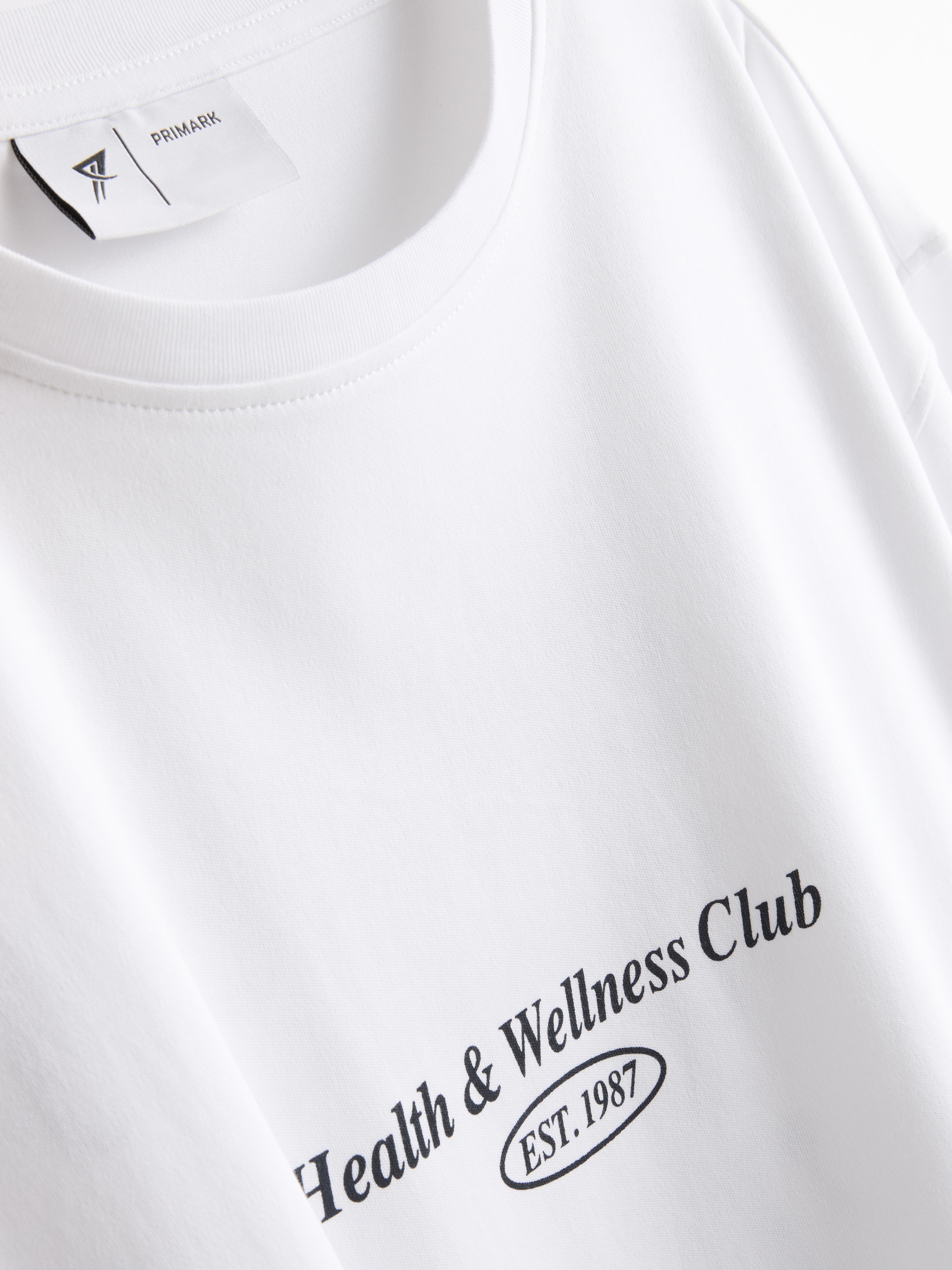 Relaxed Cotton Graphic Active Tee