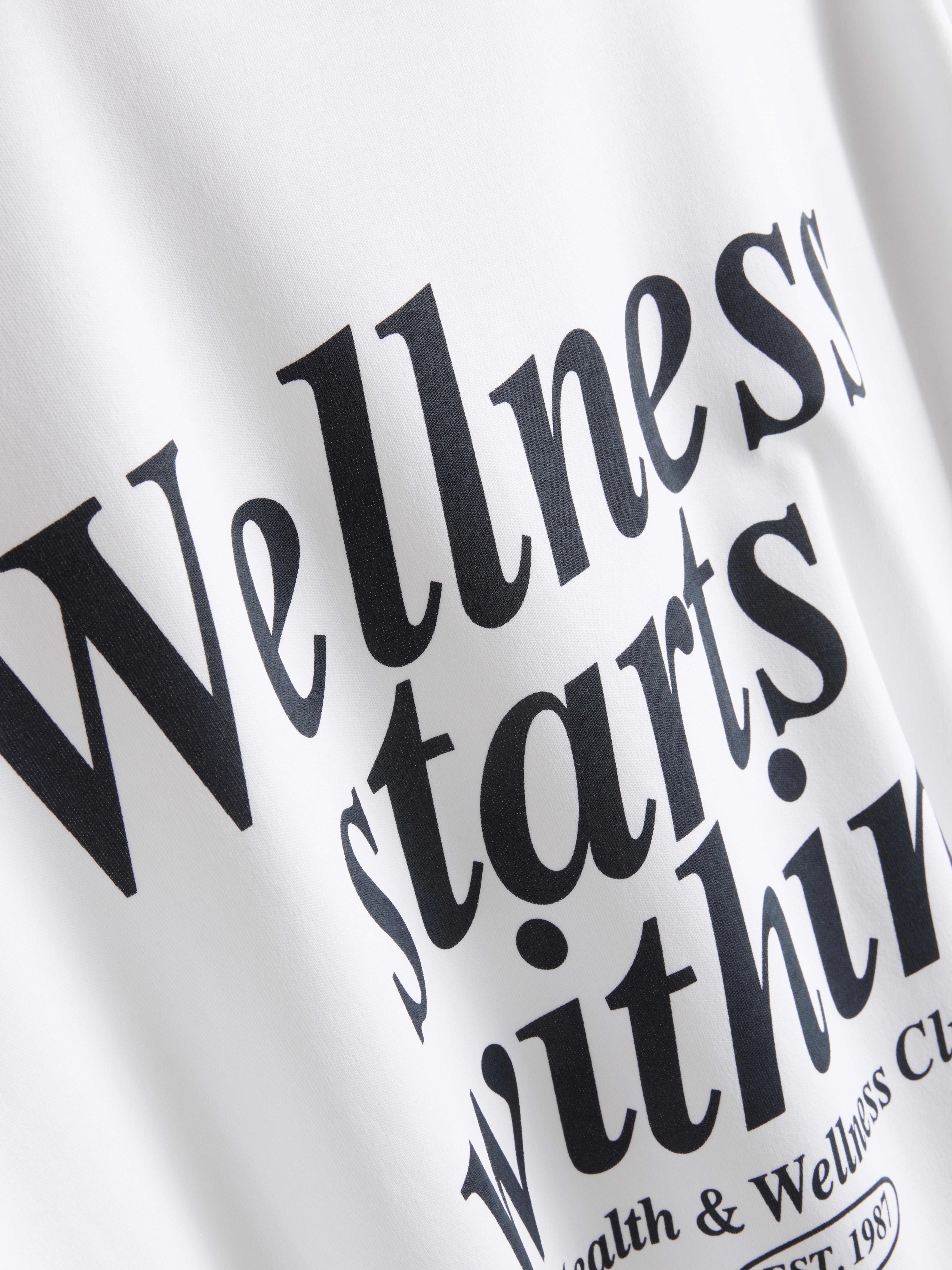 Relaxed Cotton Graphic Active Tee