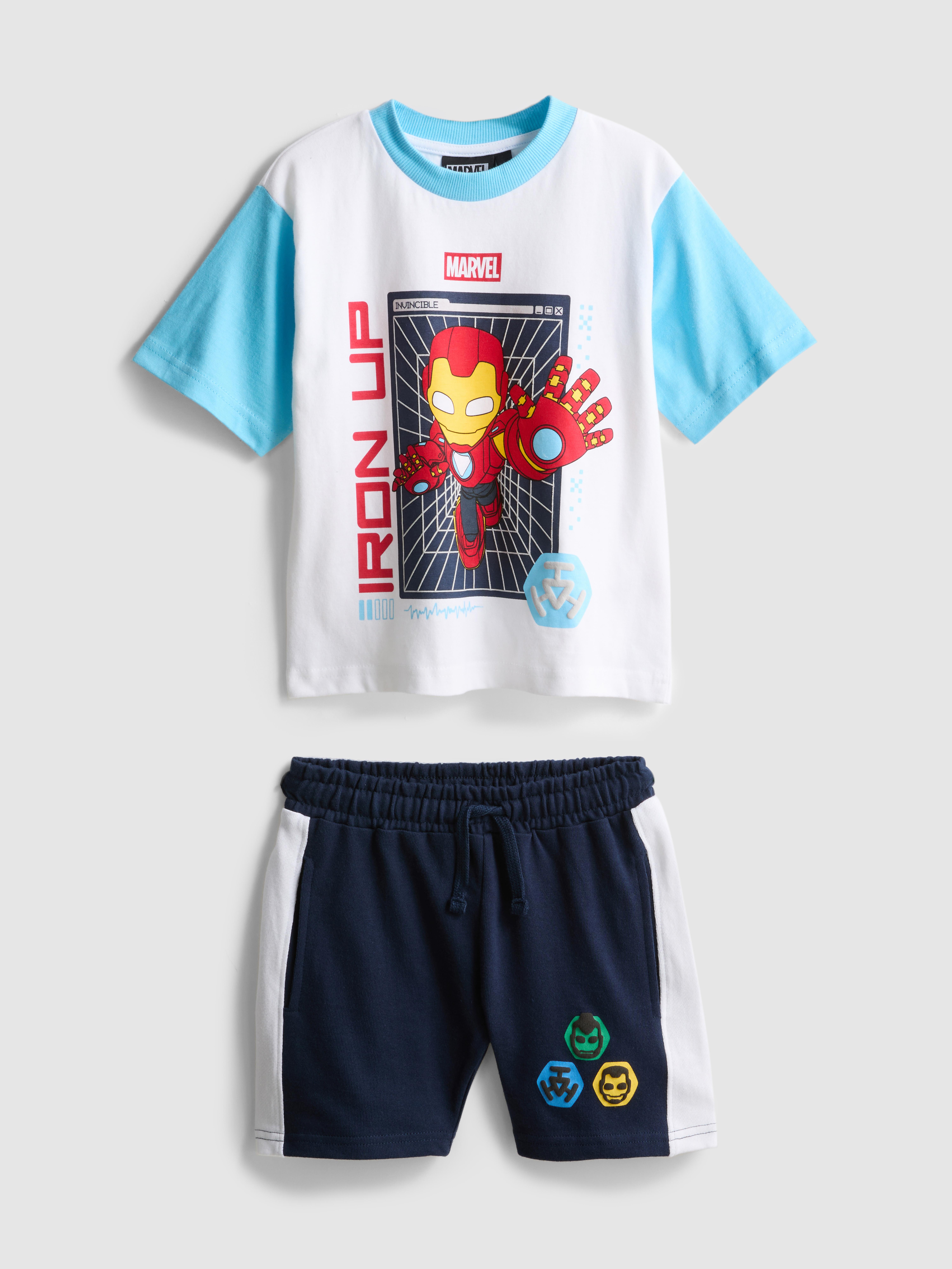 1-9yrs | MARVEL Iron Man T-Shirt and Shorts Set