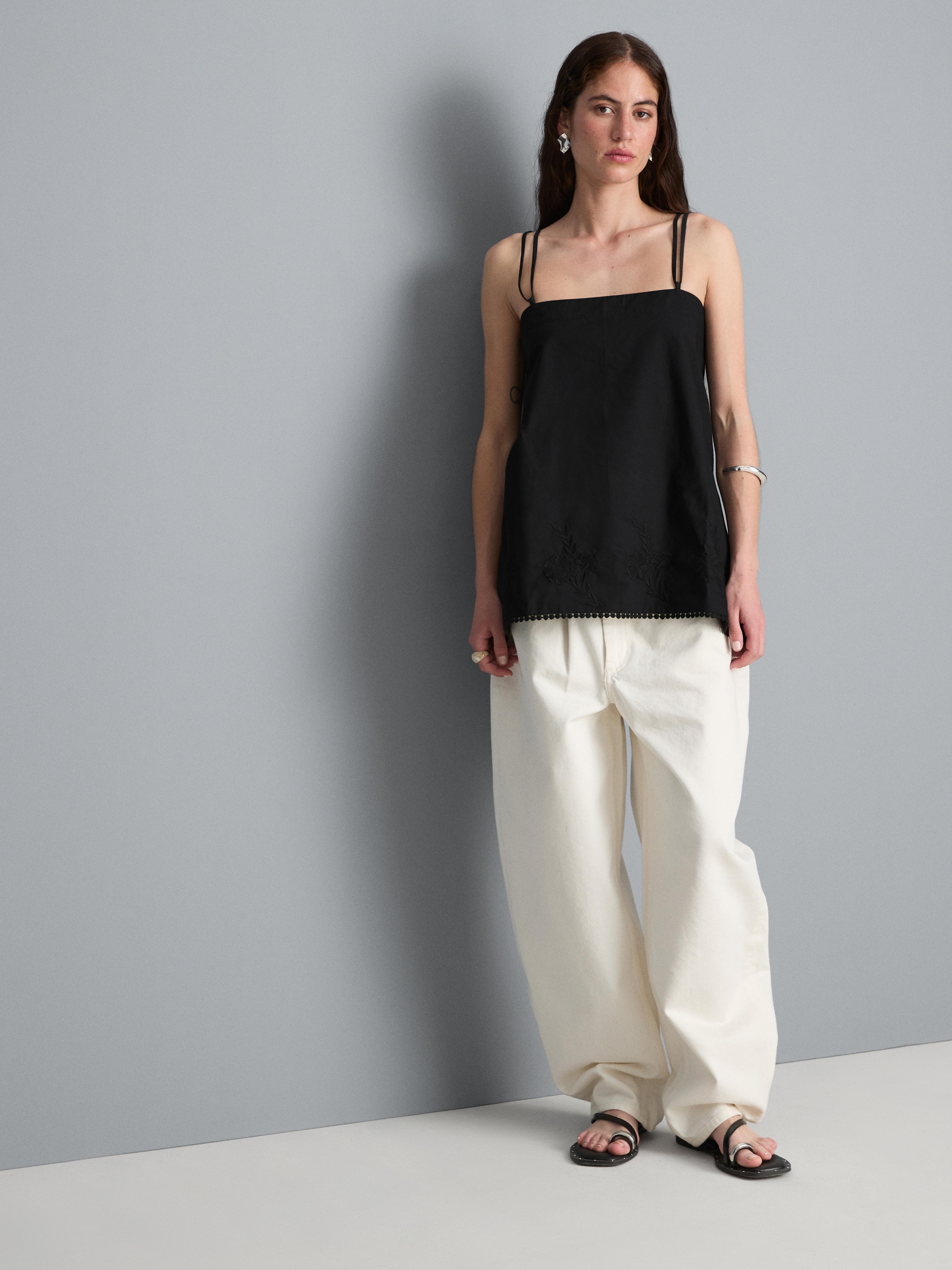 Cotton Hanky Hem Cami Top