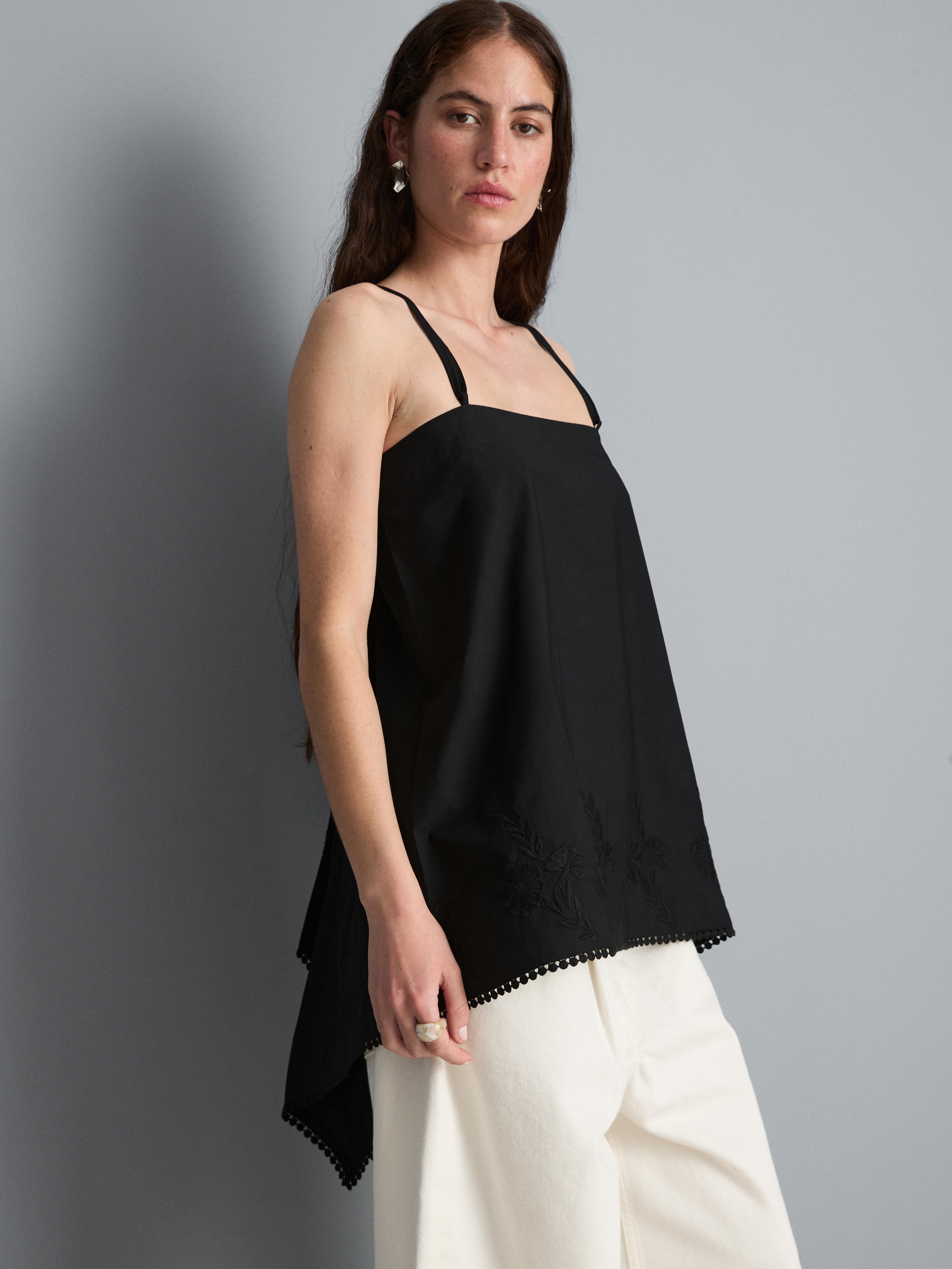Cotton Hanky Hem Cami Top
