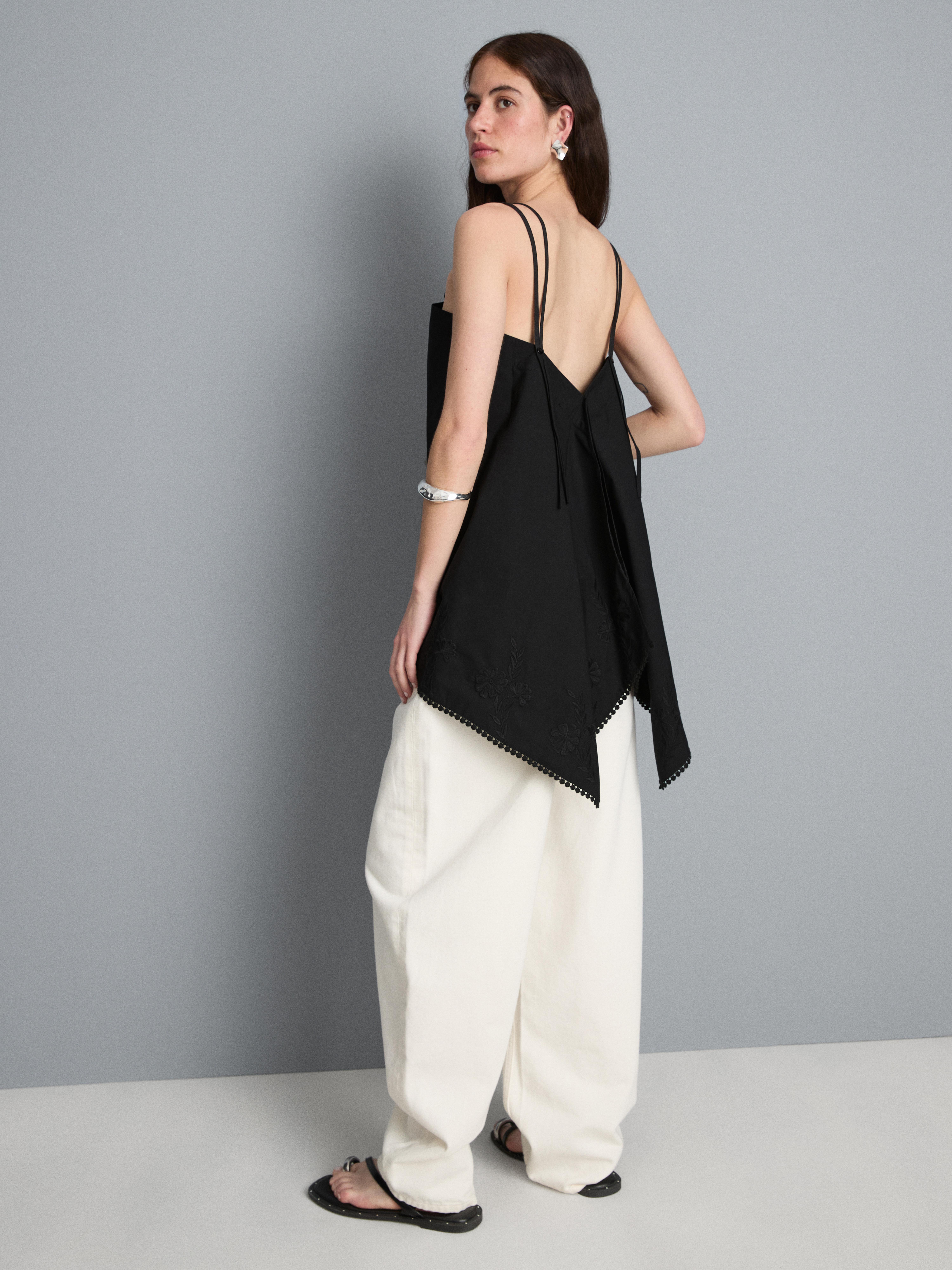 Cotton Hanky Hem Cami Top