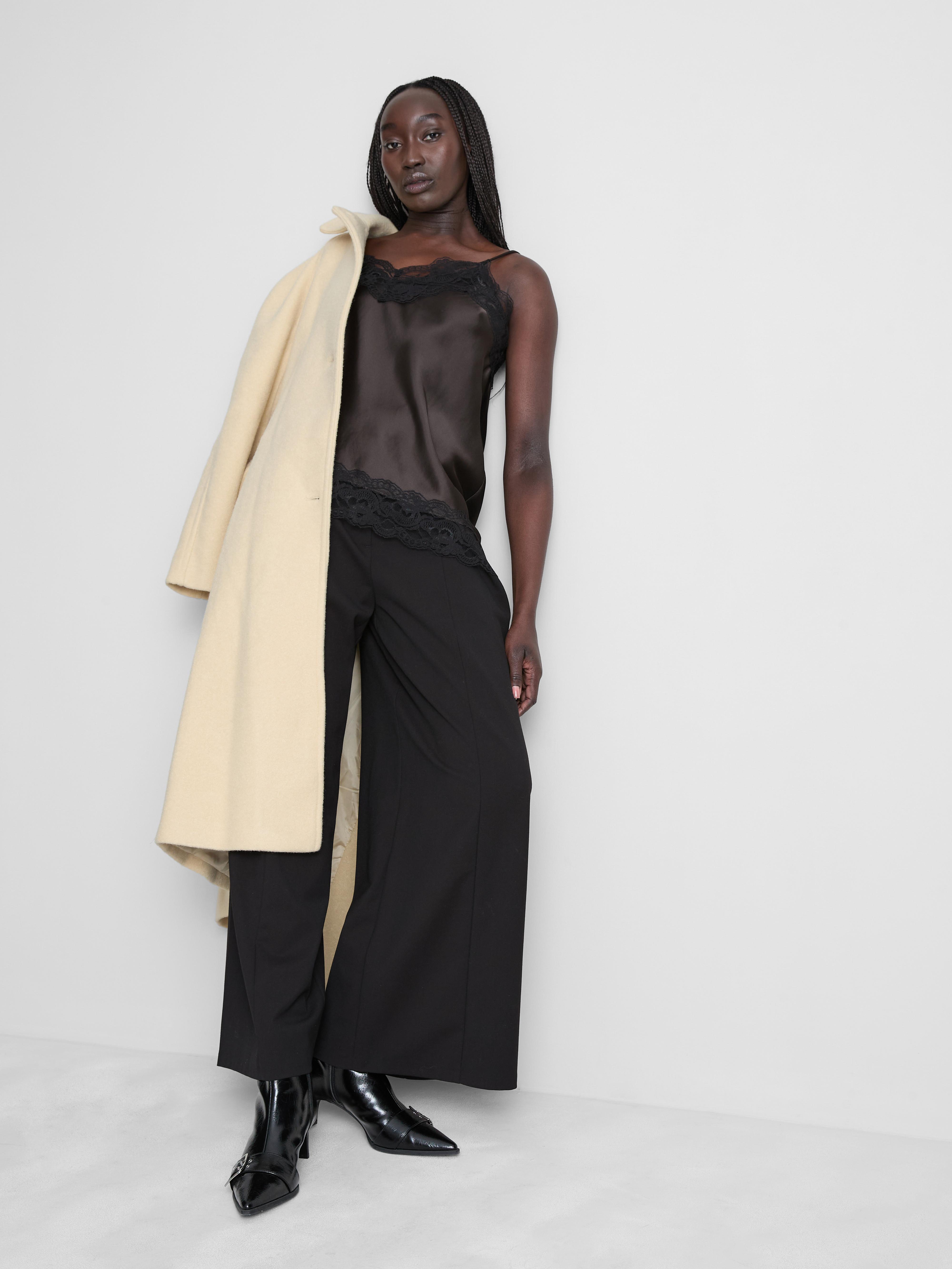 Womens Chocolate Satin Asymmetric Cami | Primark