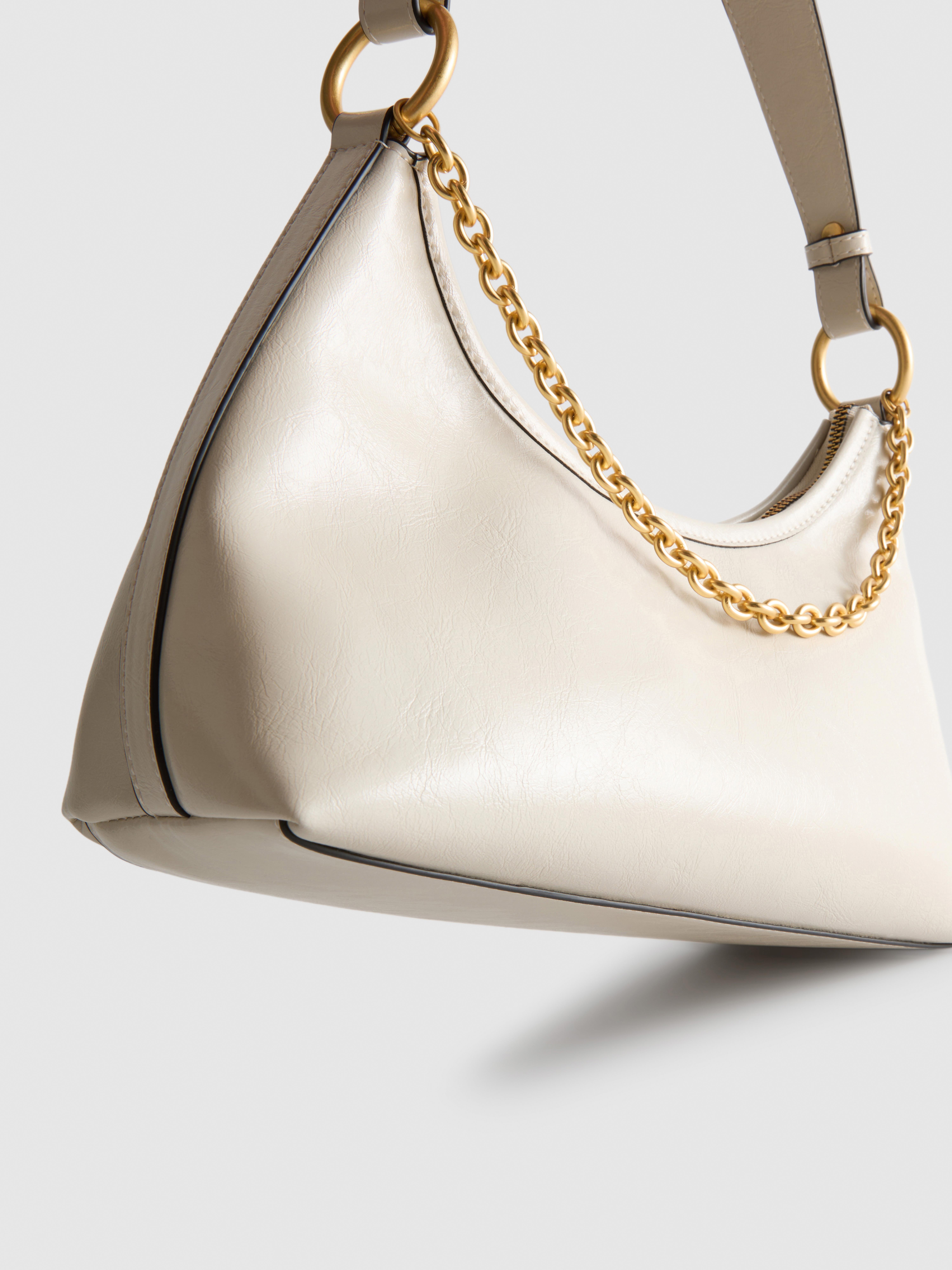 Women's White Chain Shoulder Bag | Primark
