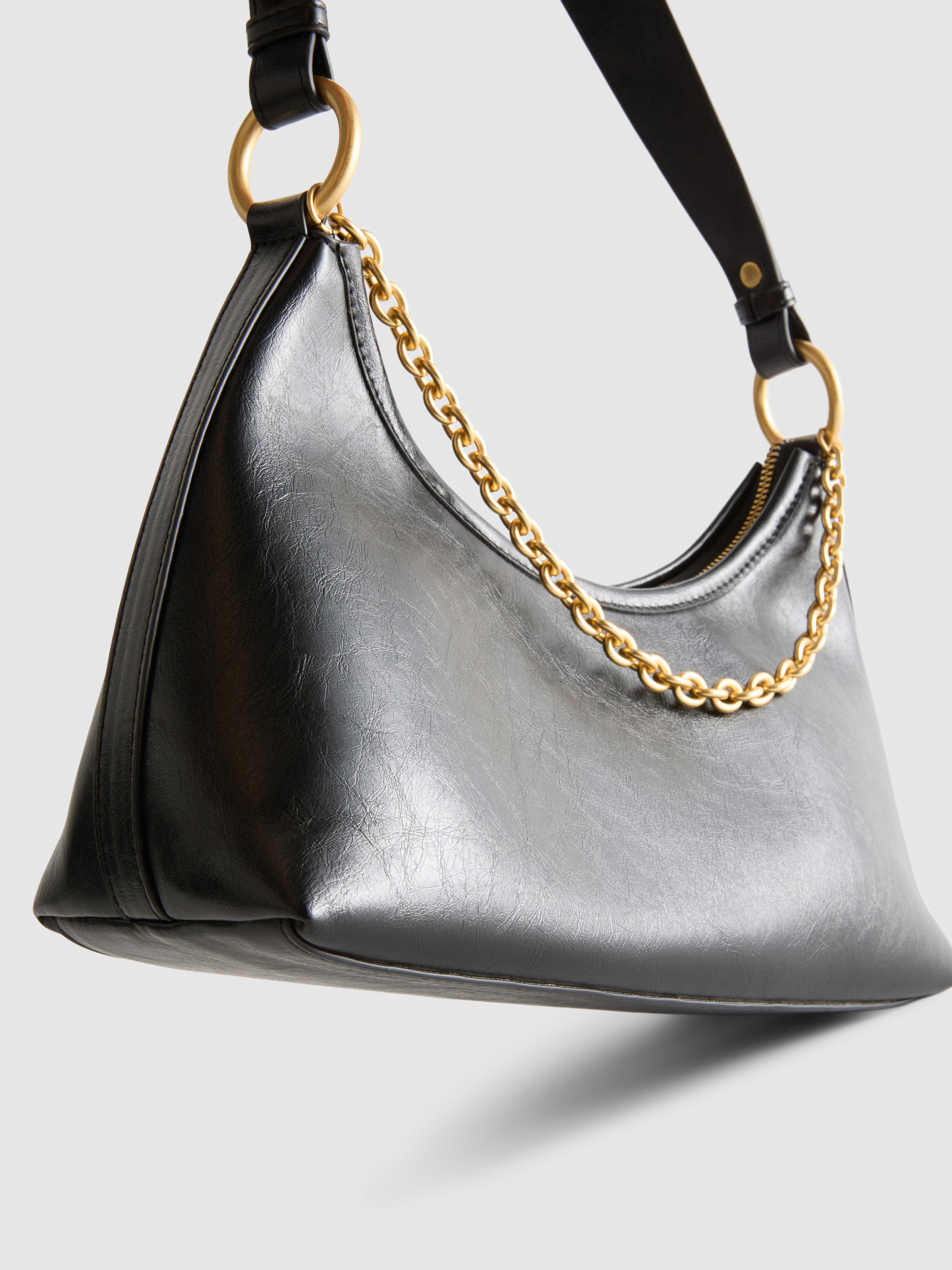 Women's Black Chain Shoulder Bag | Primark