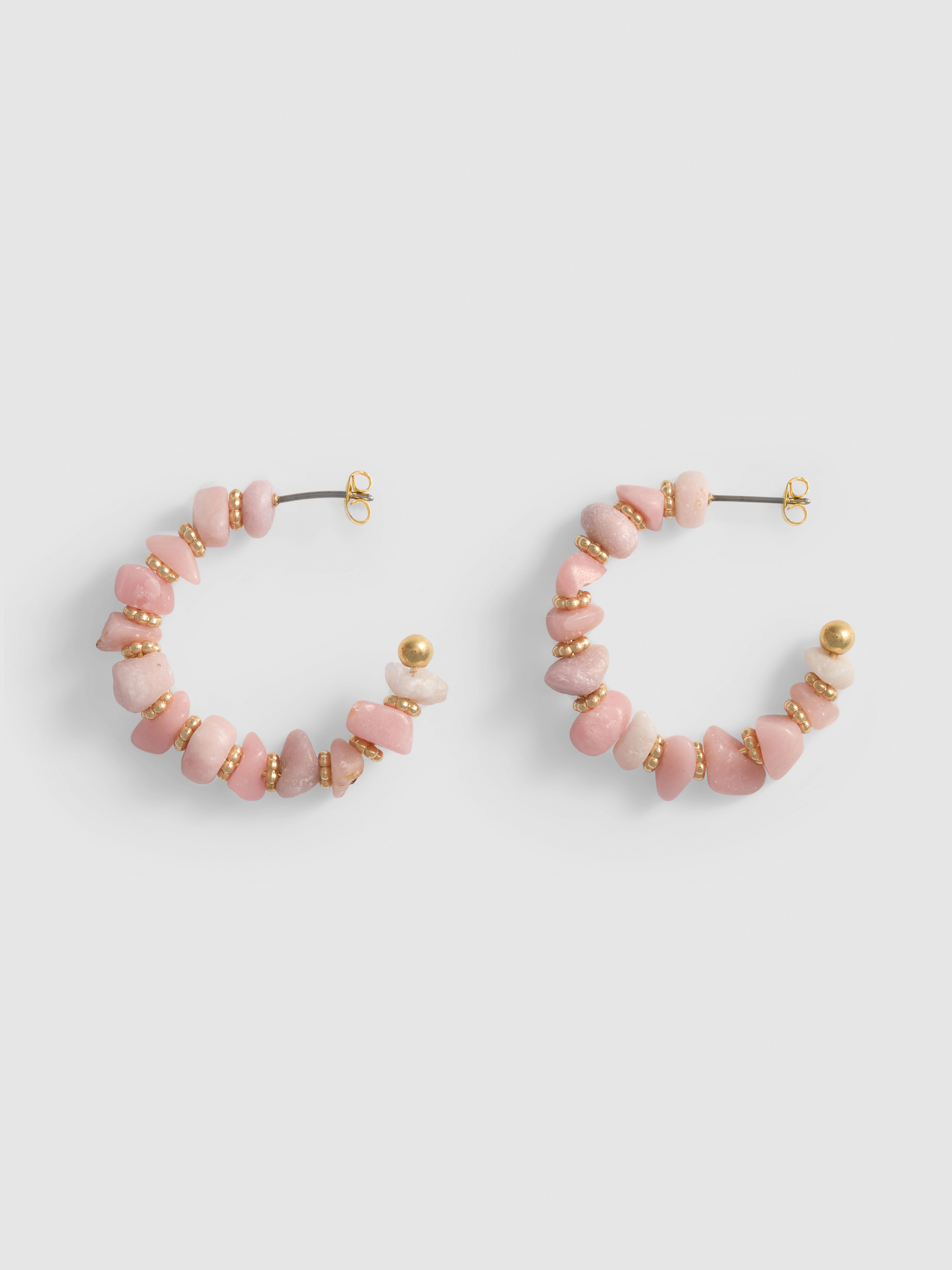 Créoles ornées de perles