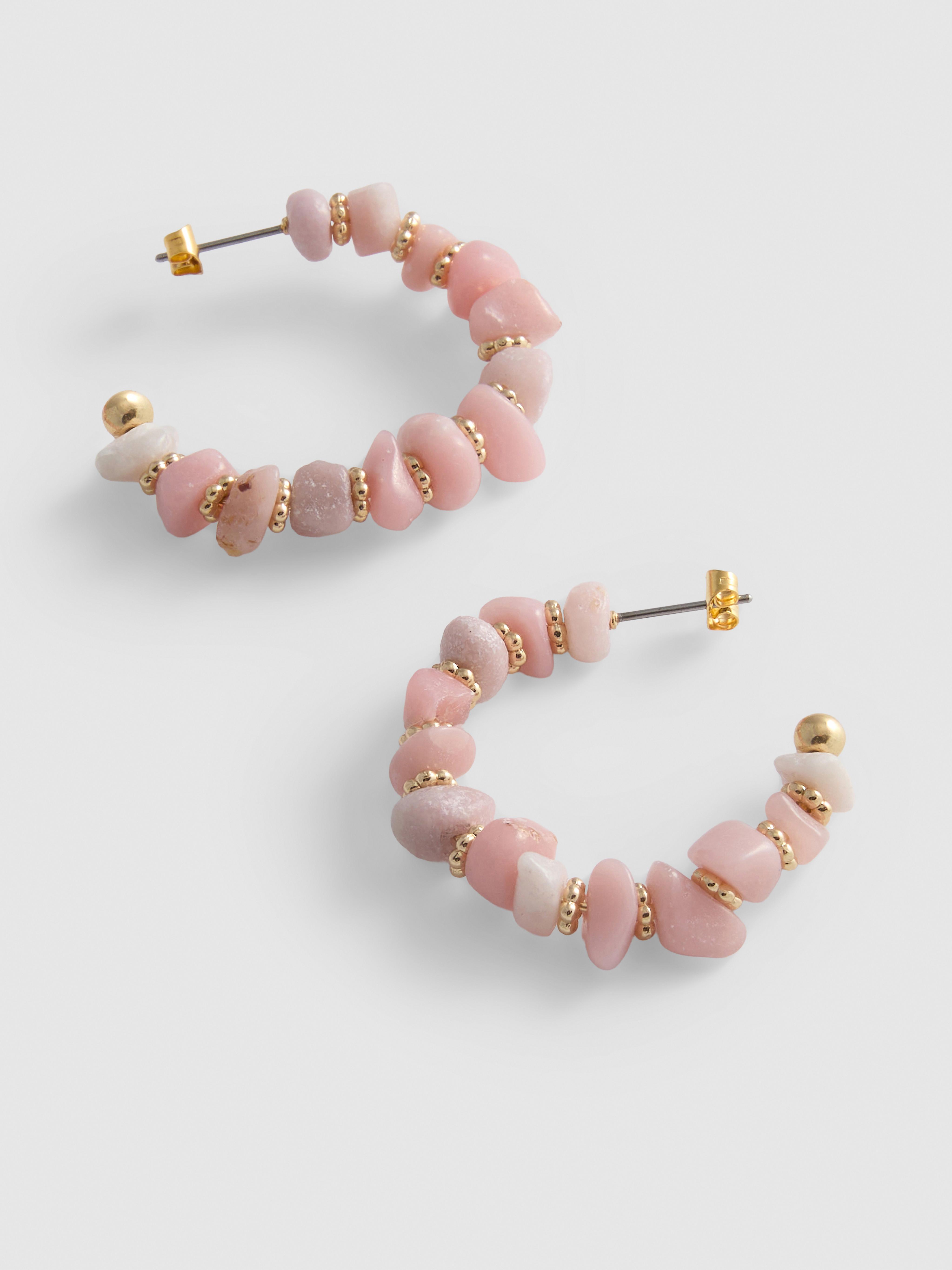 Créoles ornées de perles