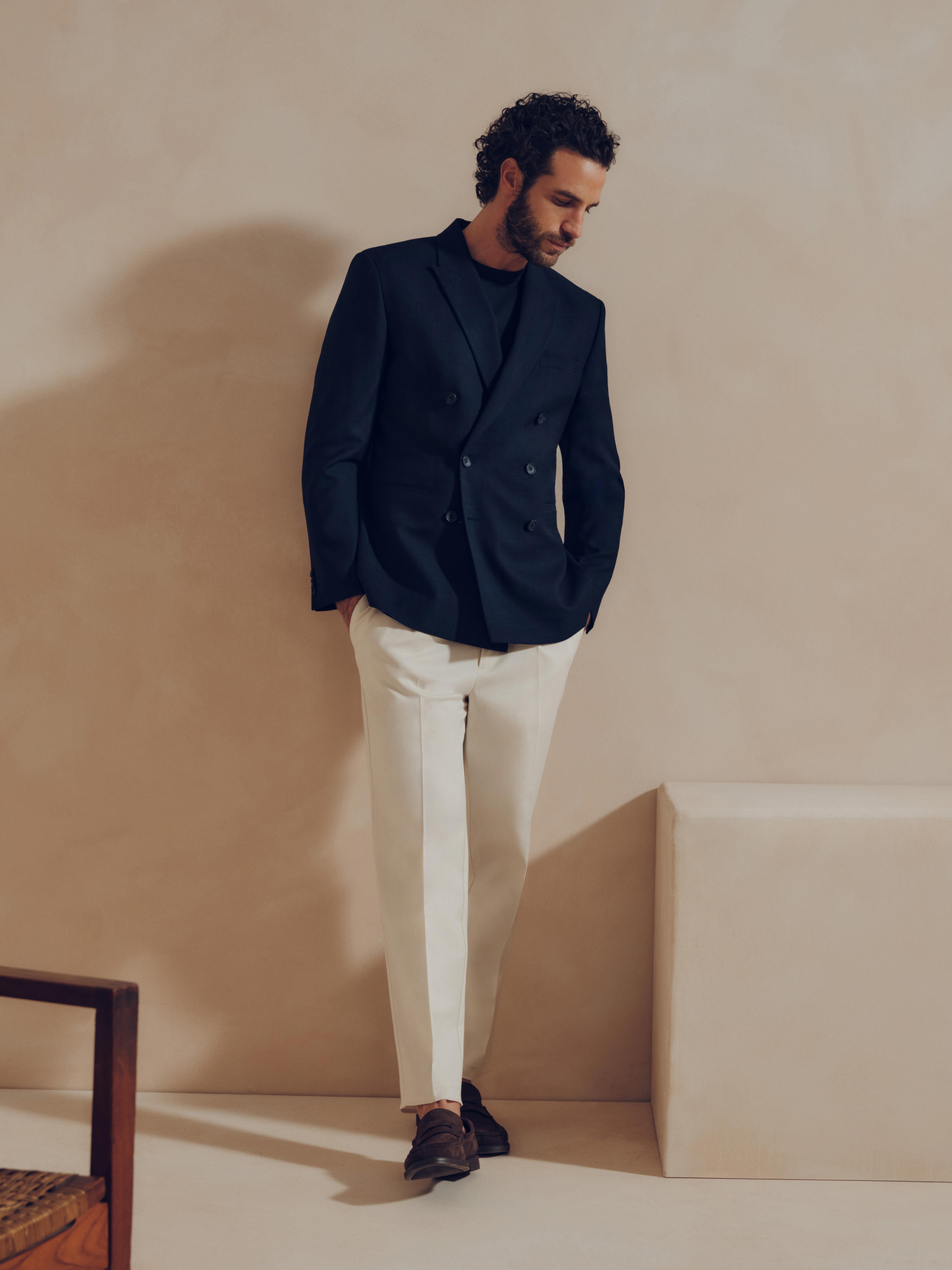 The Edit Double Breasted Suit Jacket