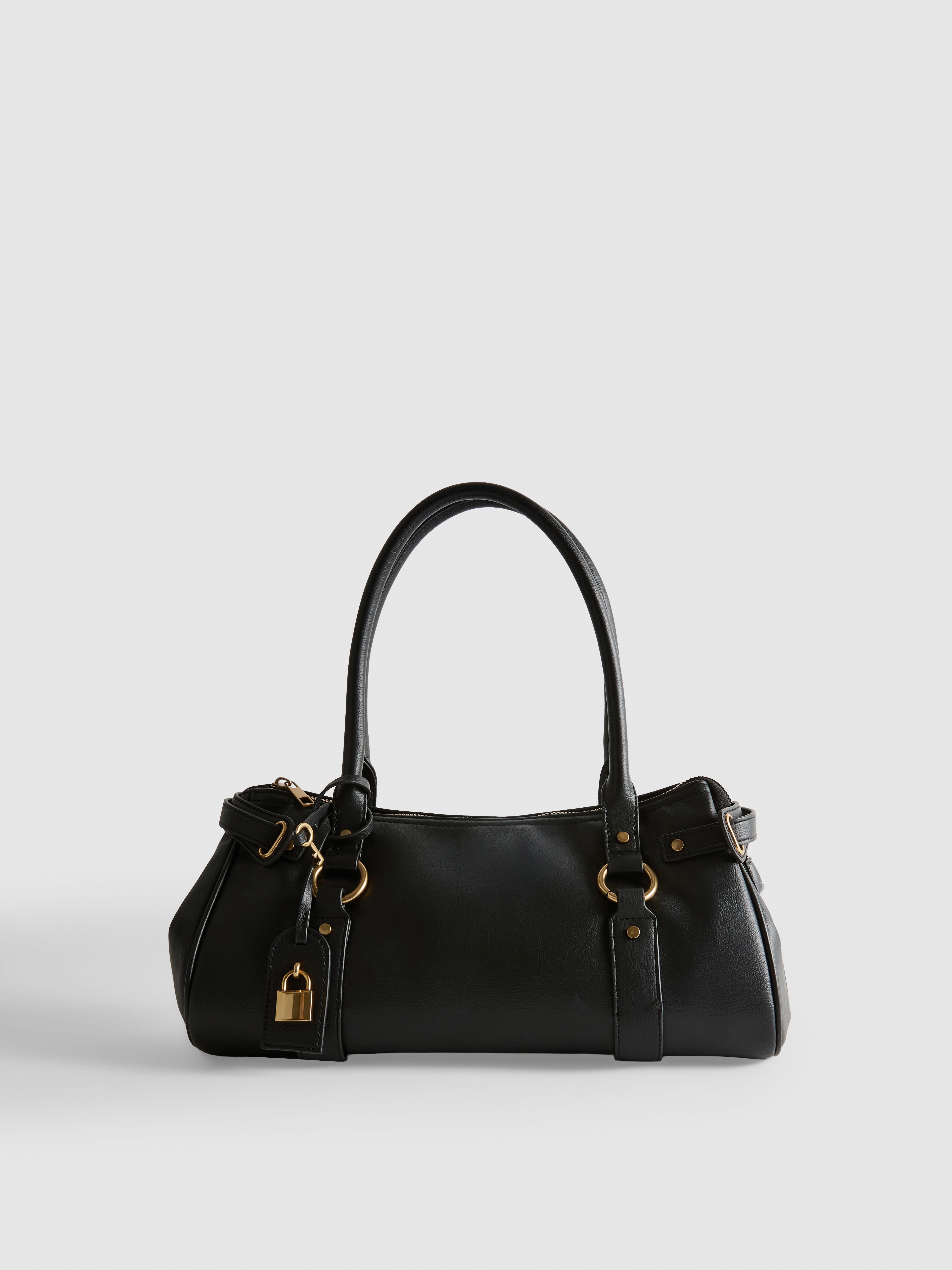 Bolso de hombro con detalle de candado