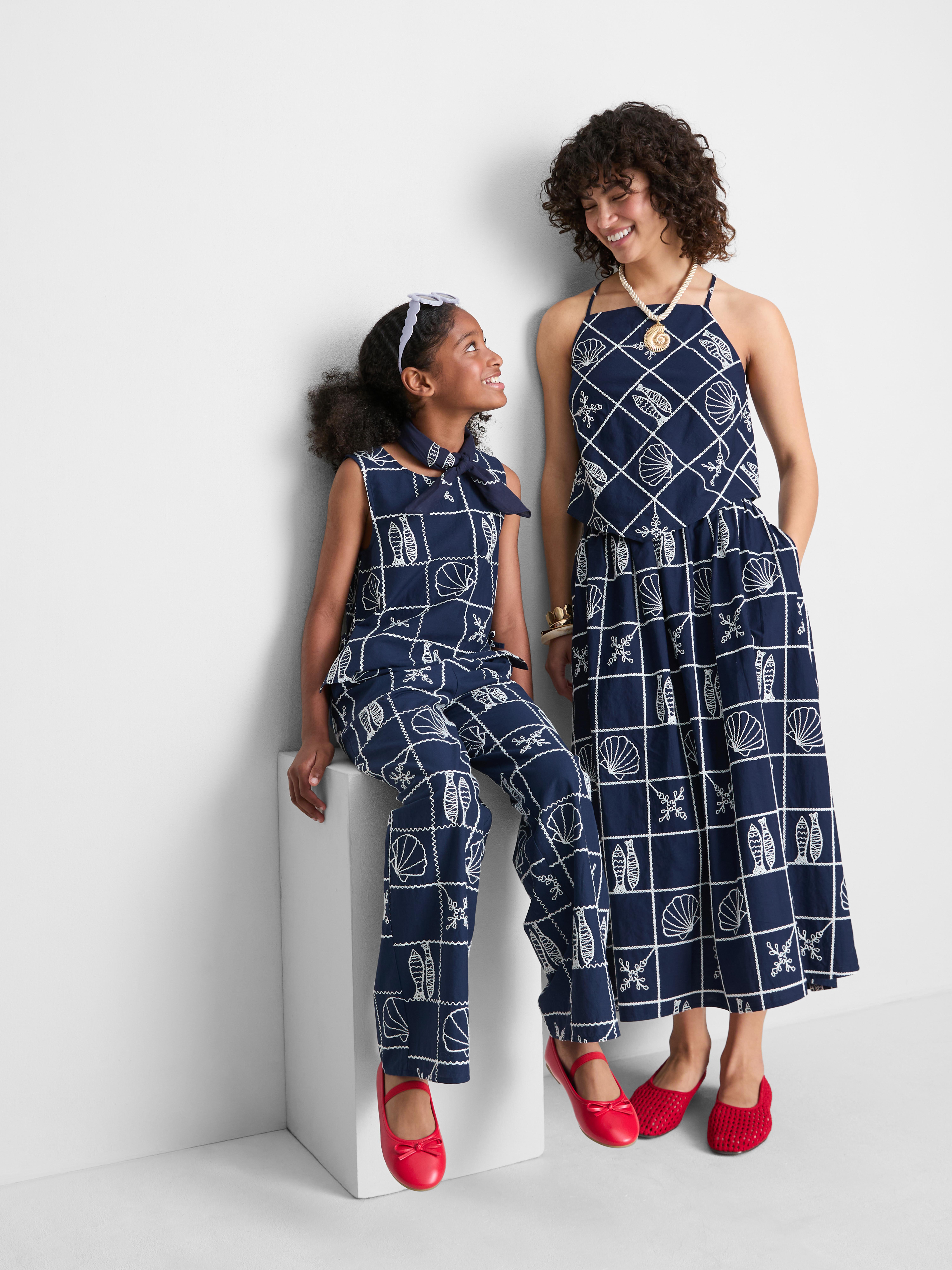 Baumwoll-Bluse mit Neckholder und Cut-outs
