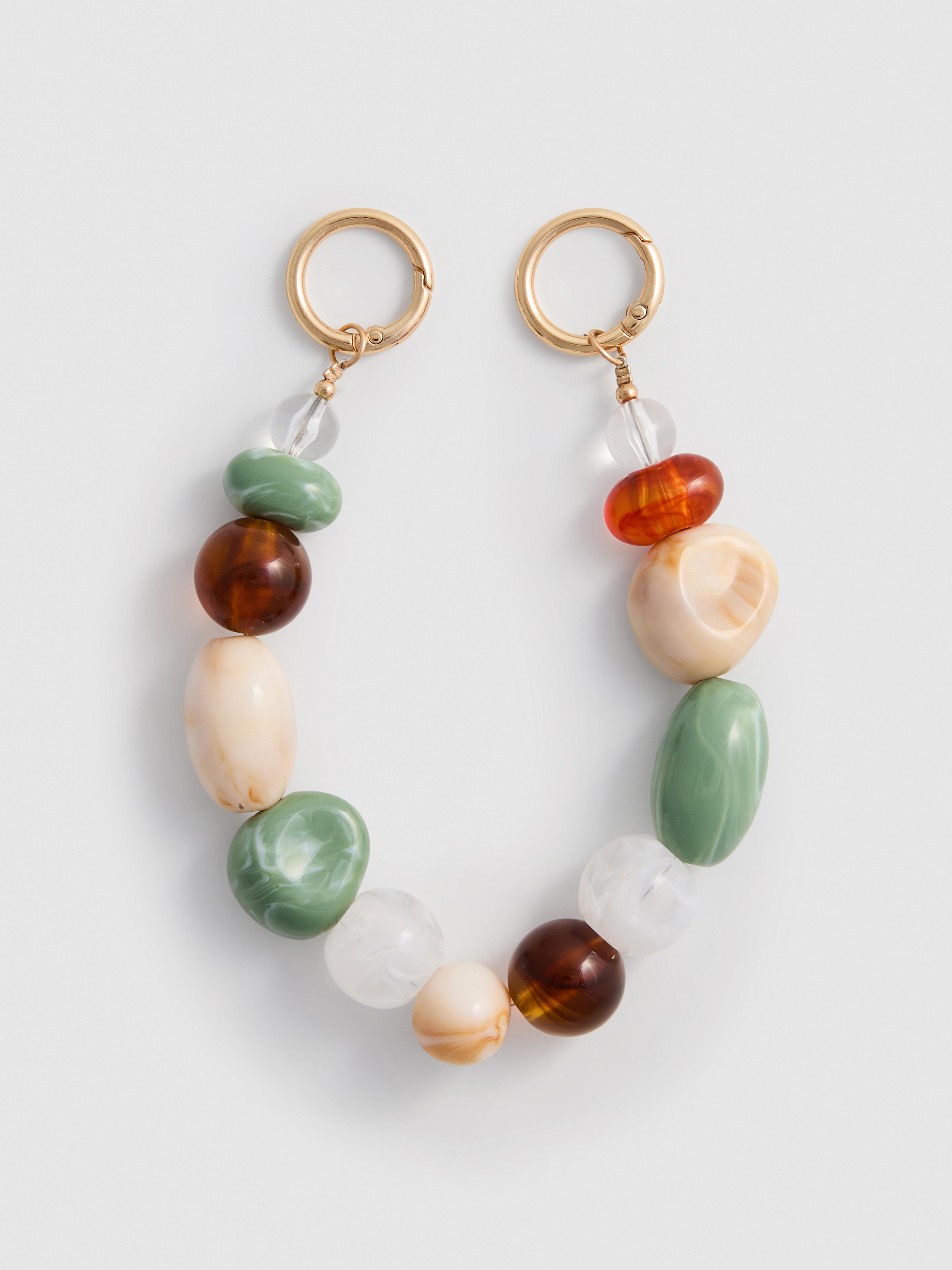 Porte-clés à breloques perles