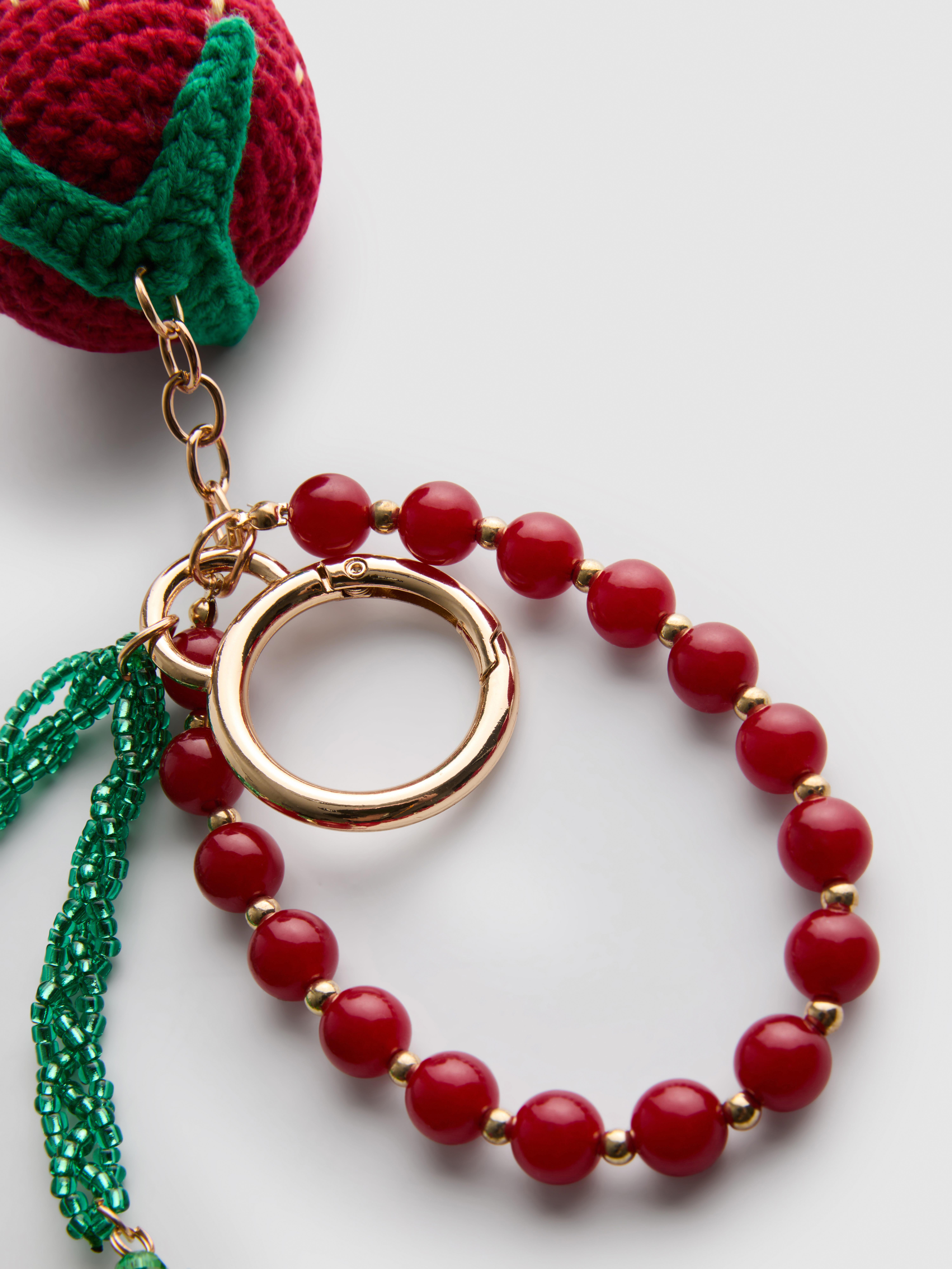 Strawberry Charm Keyring