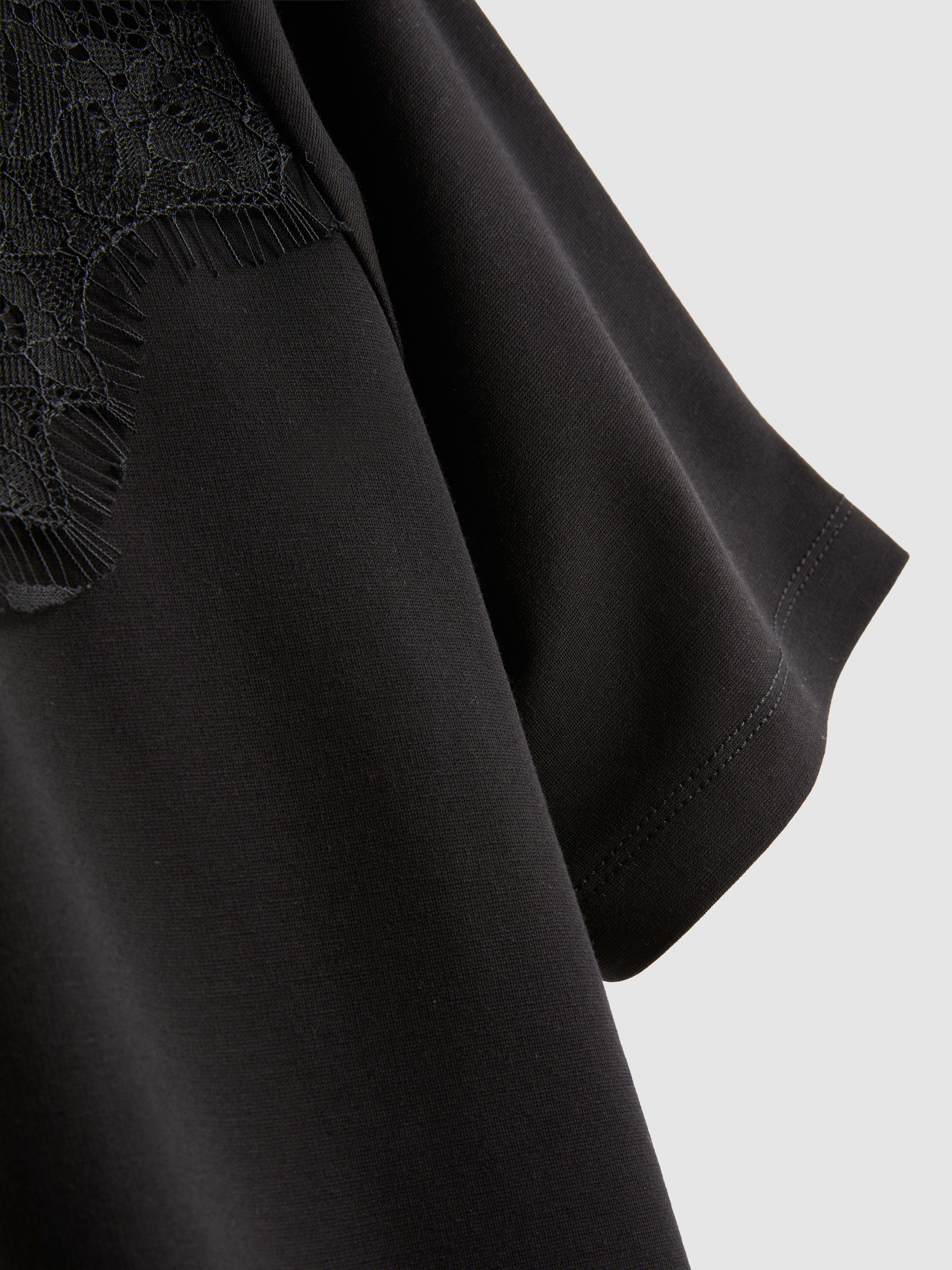 Lace Insert T-Shirt