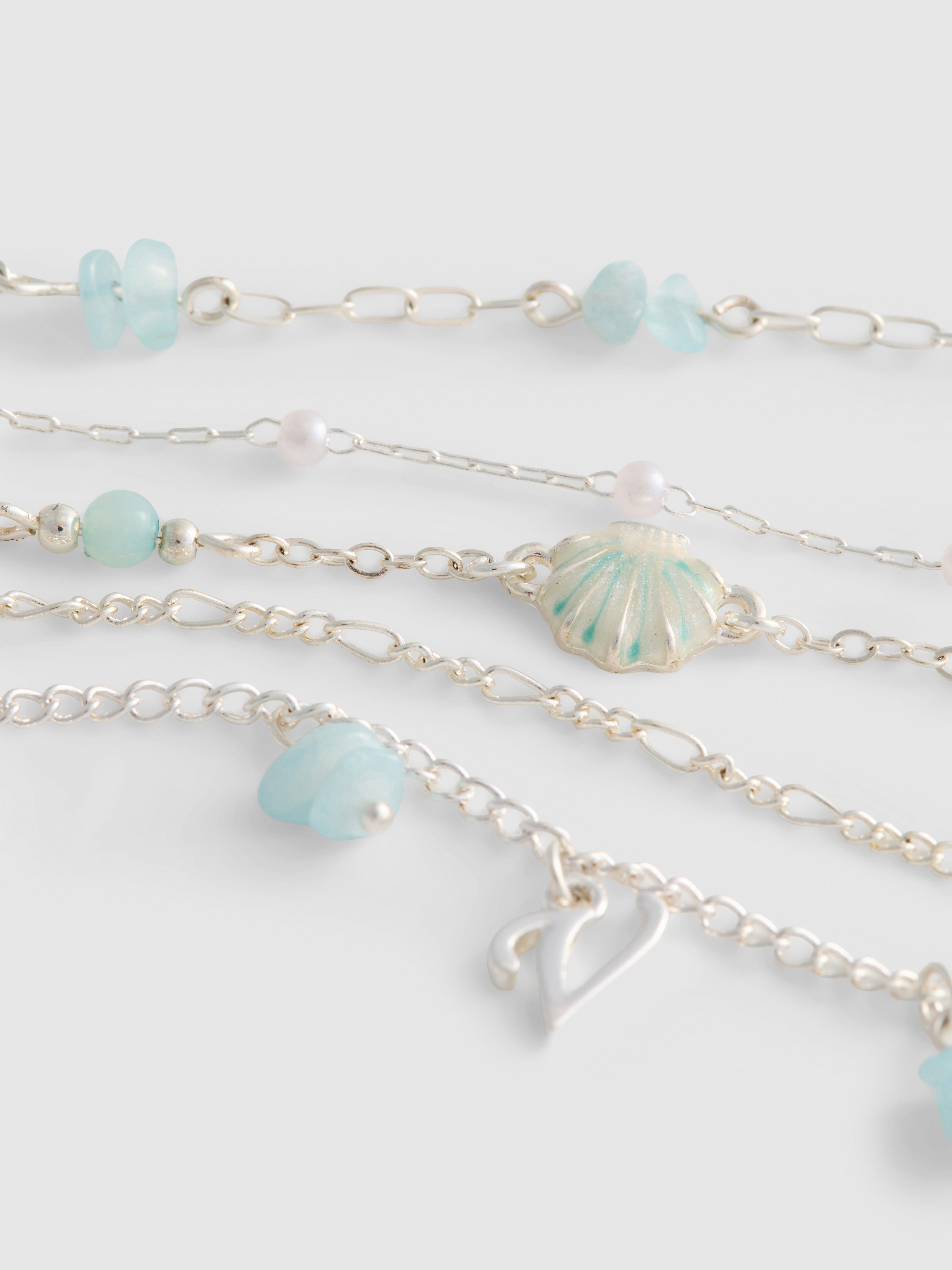 5pk Shell Friendship Bracelets