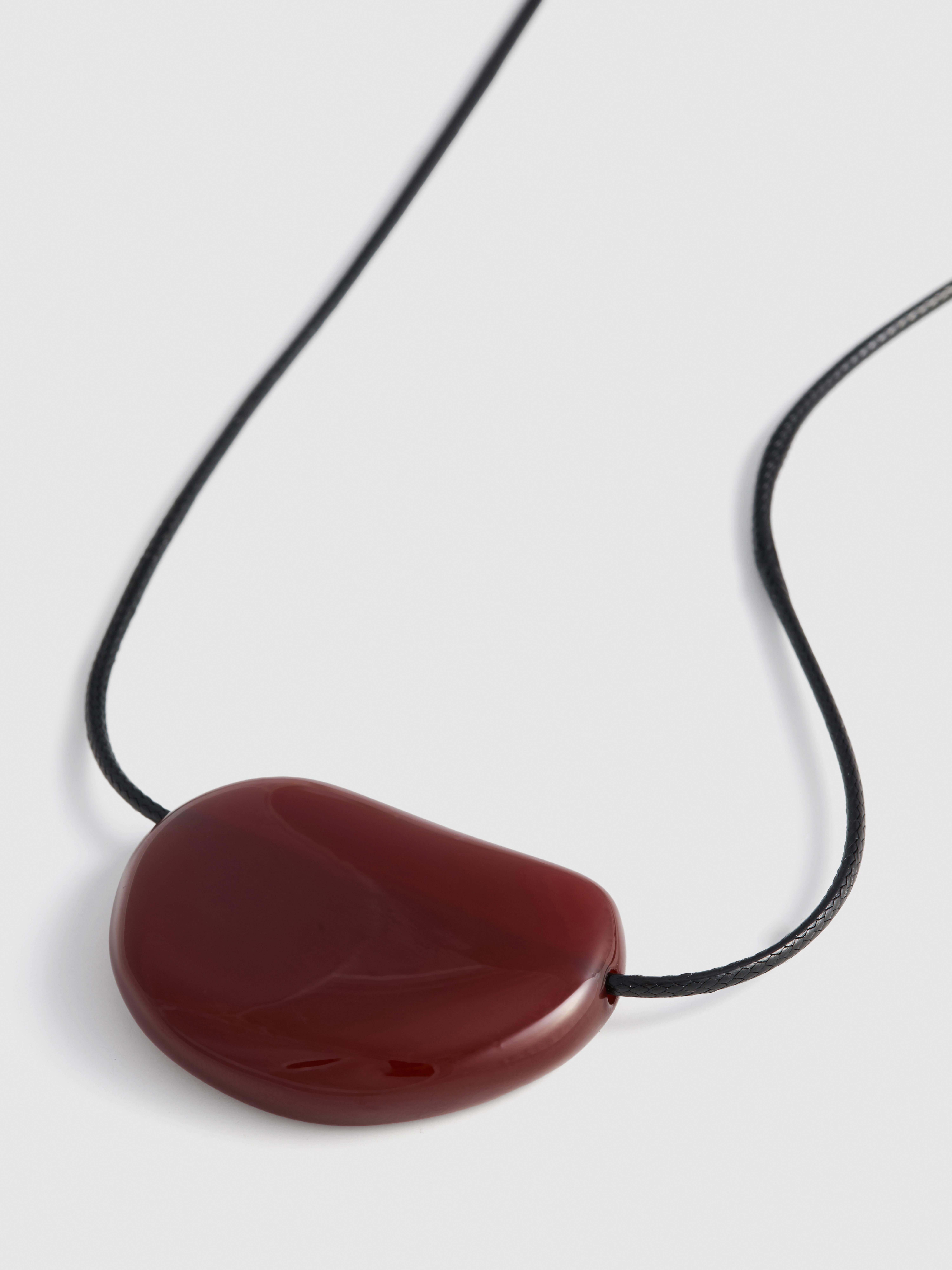 The Edit Cord Resin Pendant Necklace