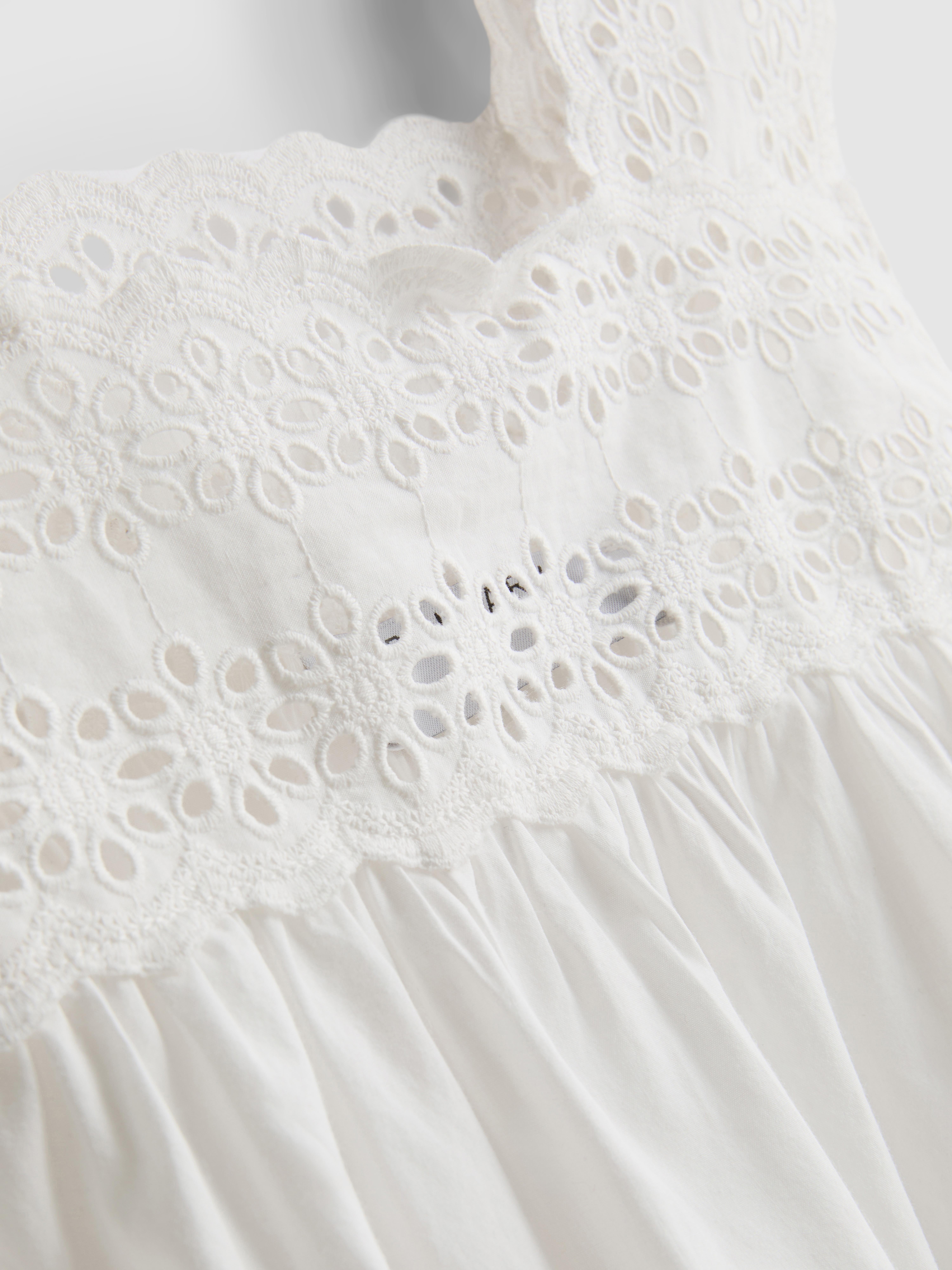 Broderie Insert Tank Top