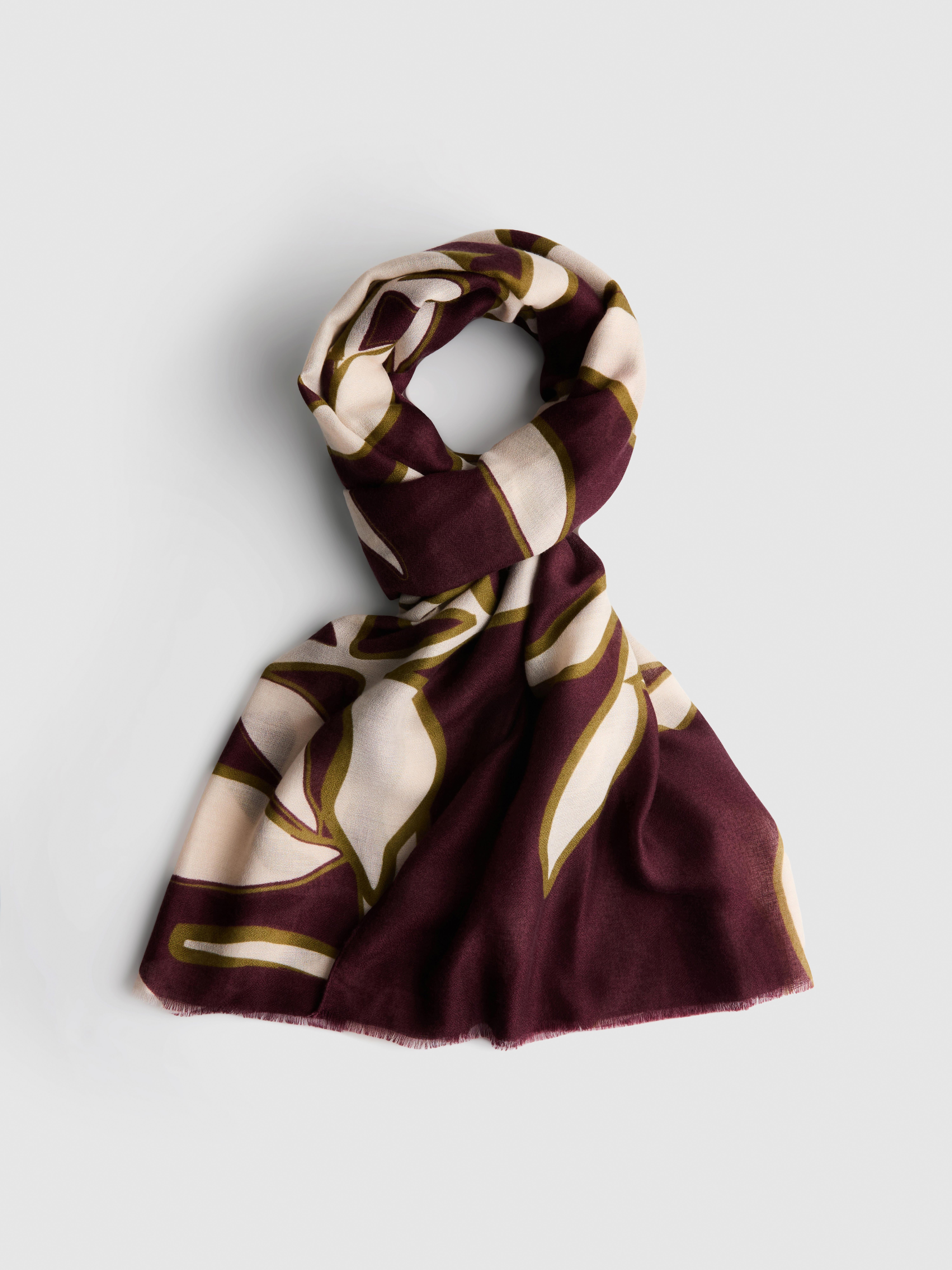 Abstract Print Scarf