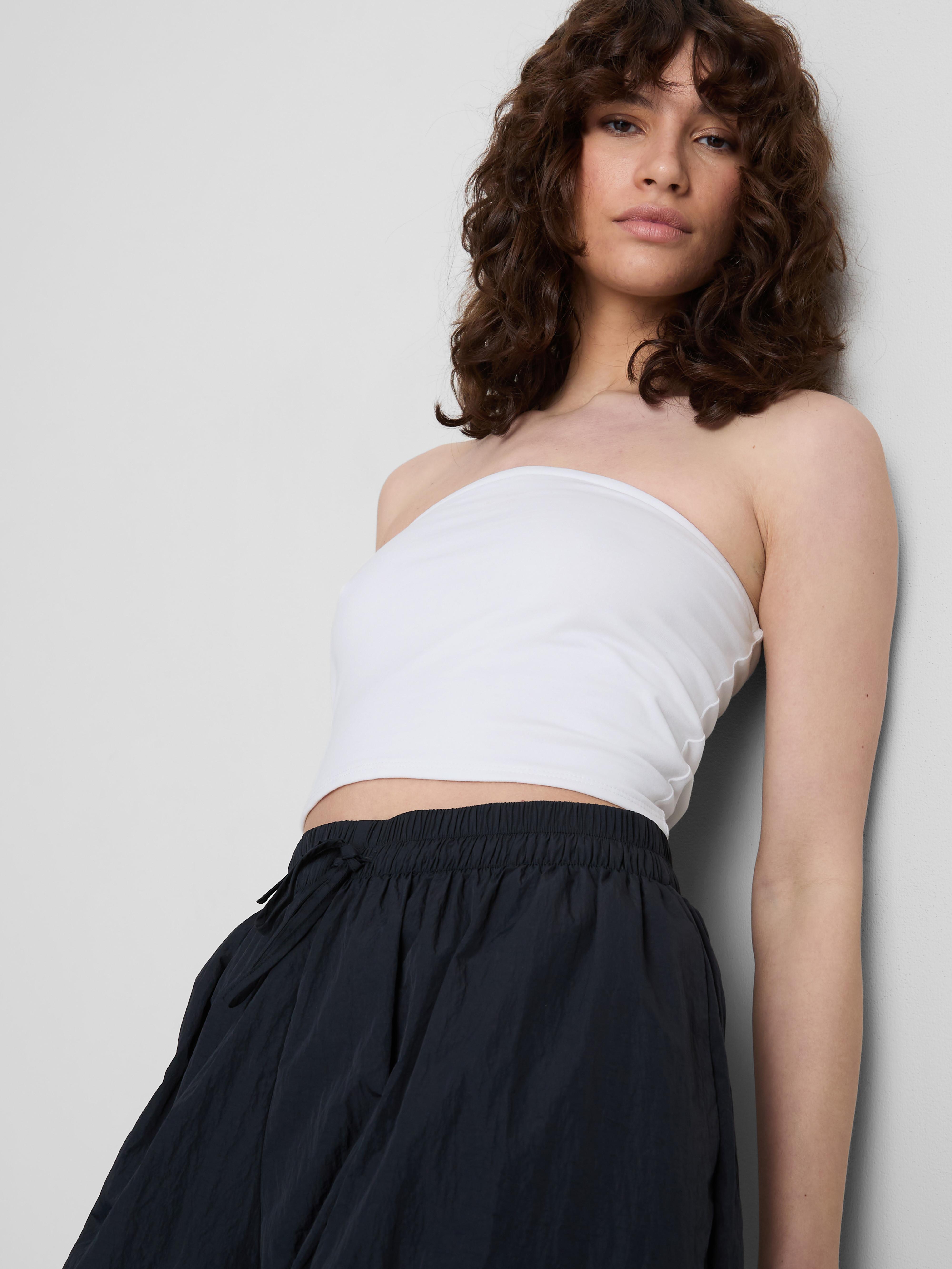 The Primark Scene | Top bandeau din jerseu bogat în bumbac