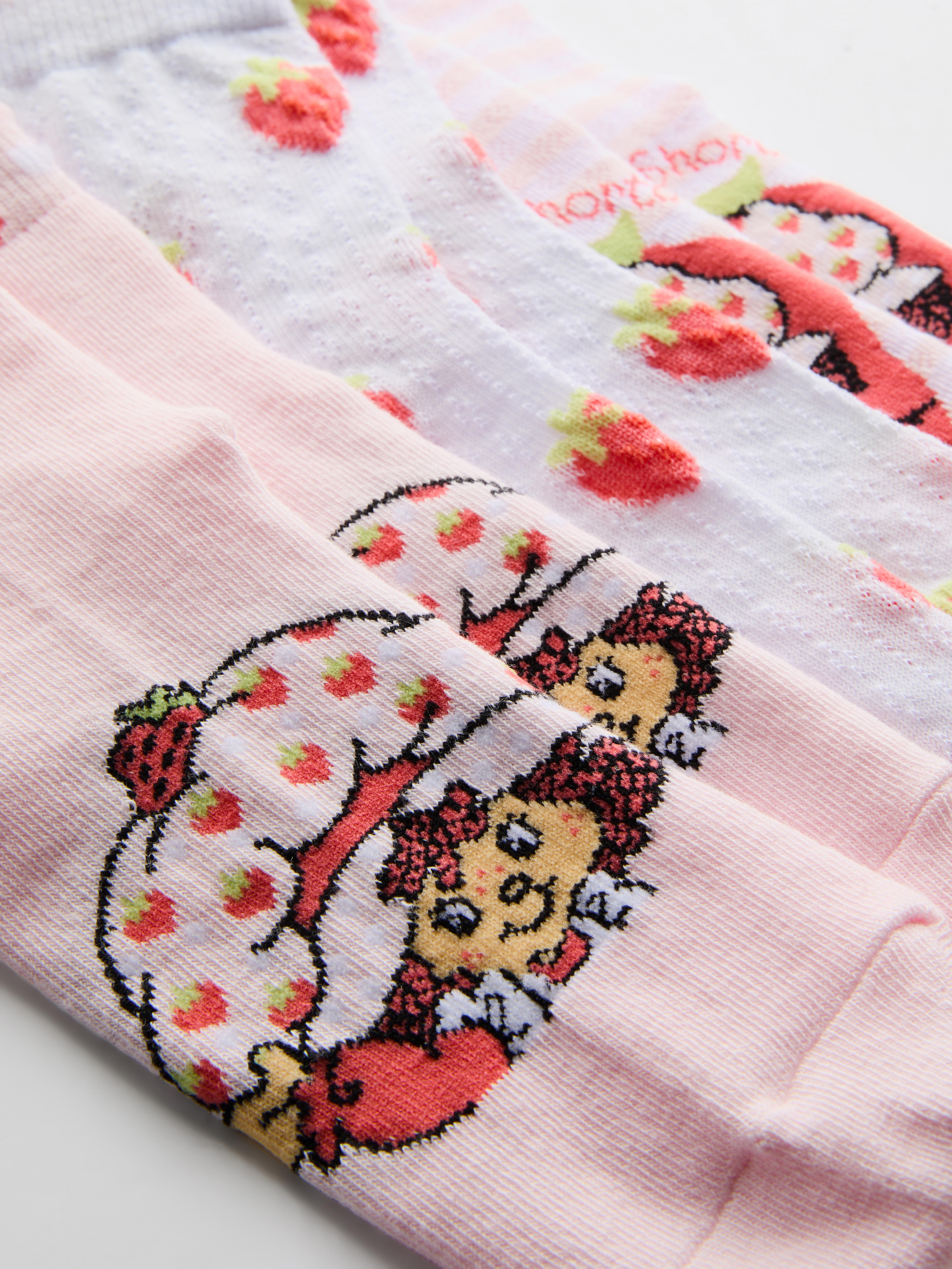 Korte sokken Strawberry Shortcake, 3 paar