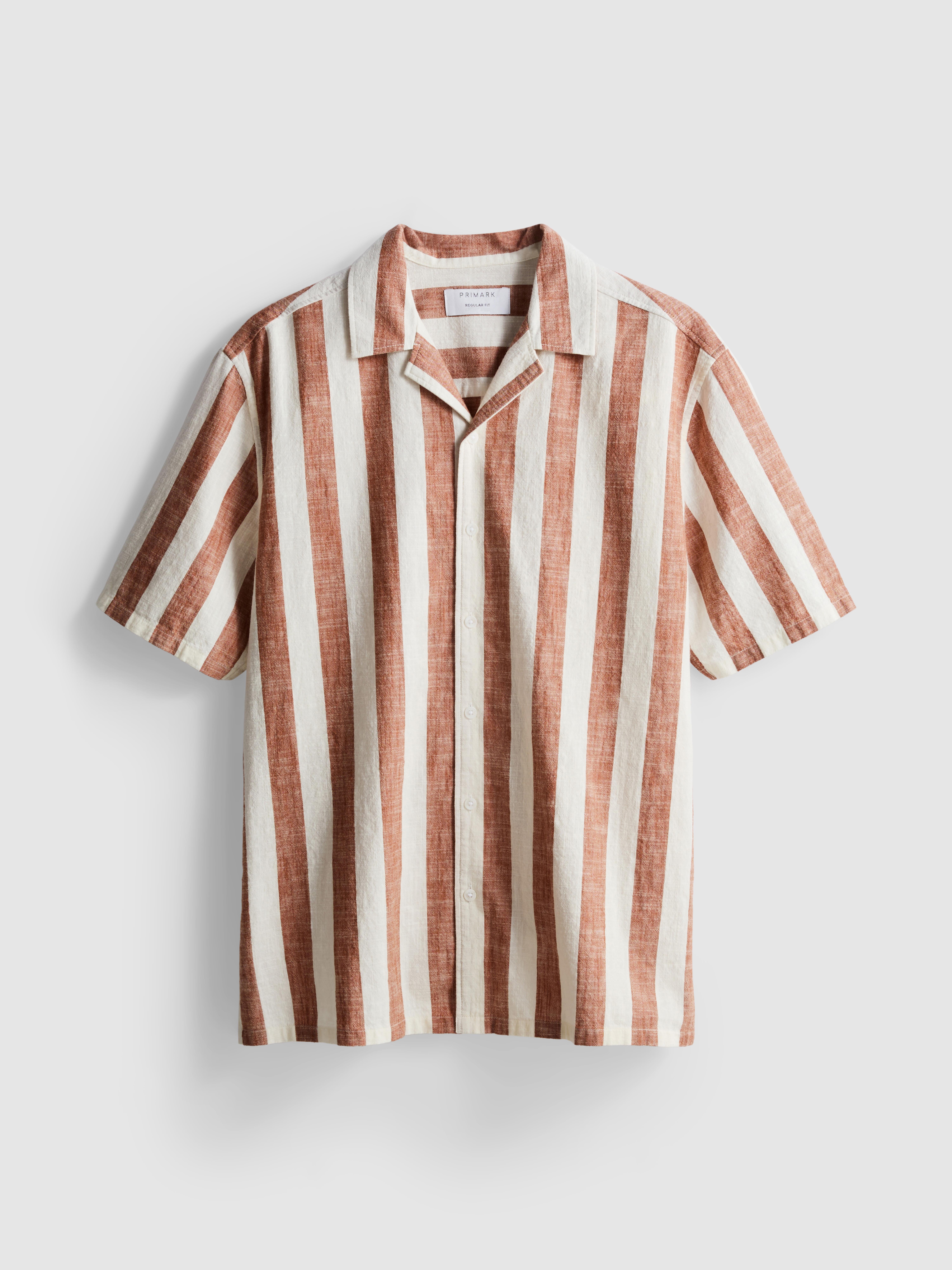 Striped Revere Collar Shirt