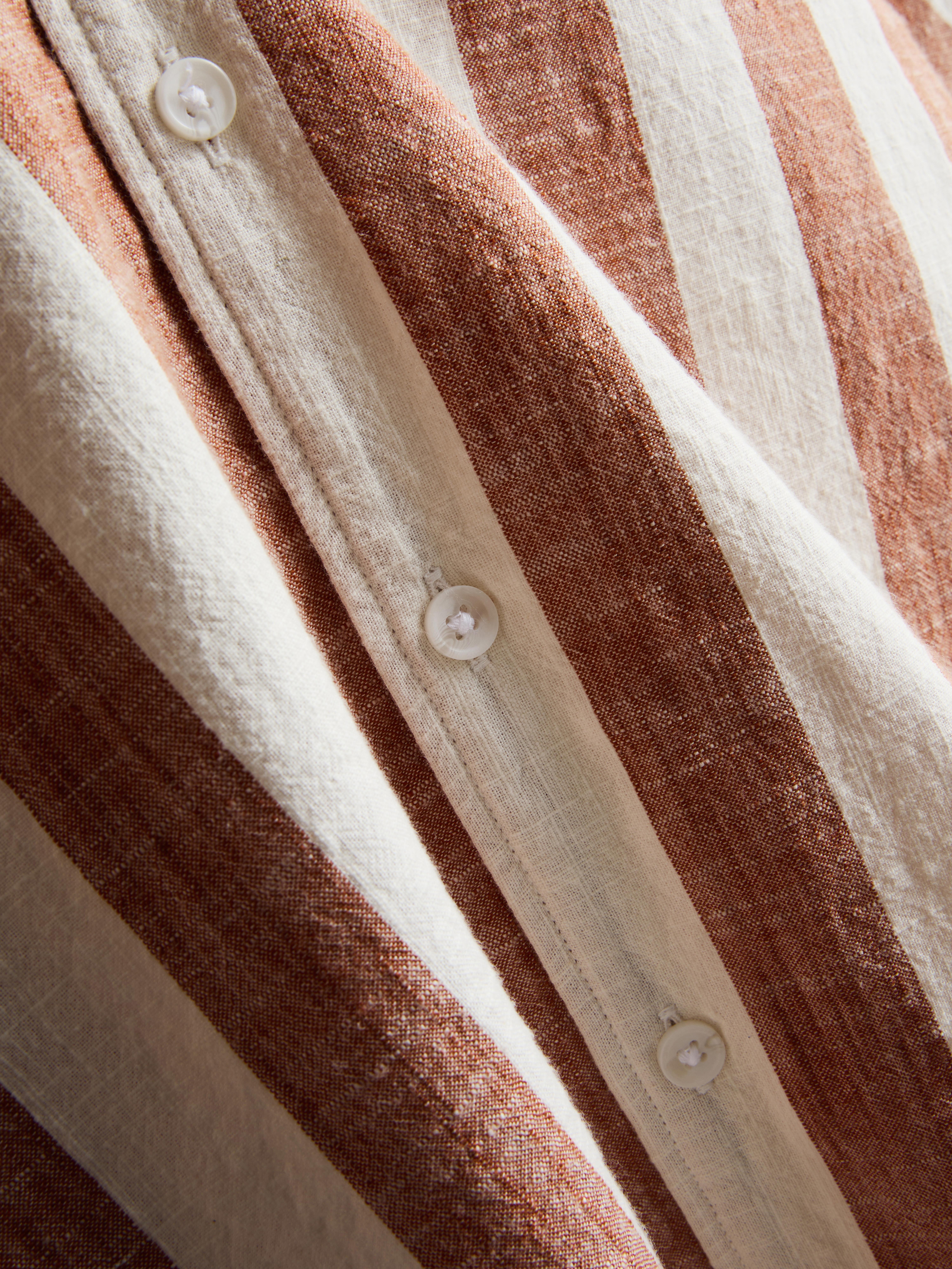 Striped Revere Collar Shirt