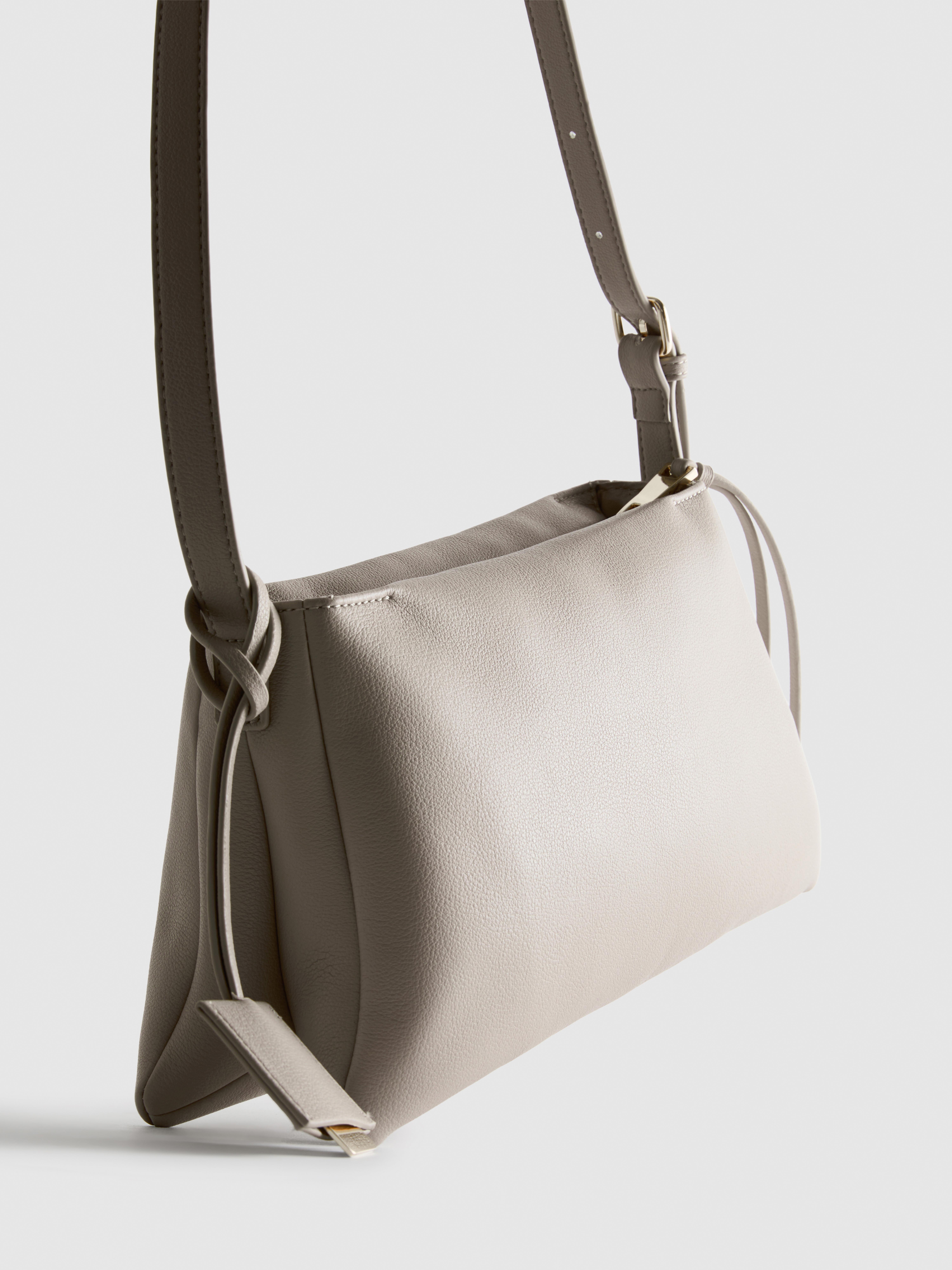 Borsa a doppio soffietto con tracolla