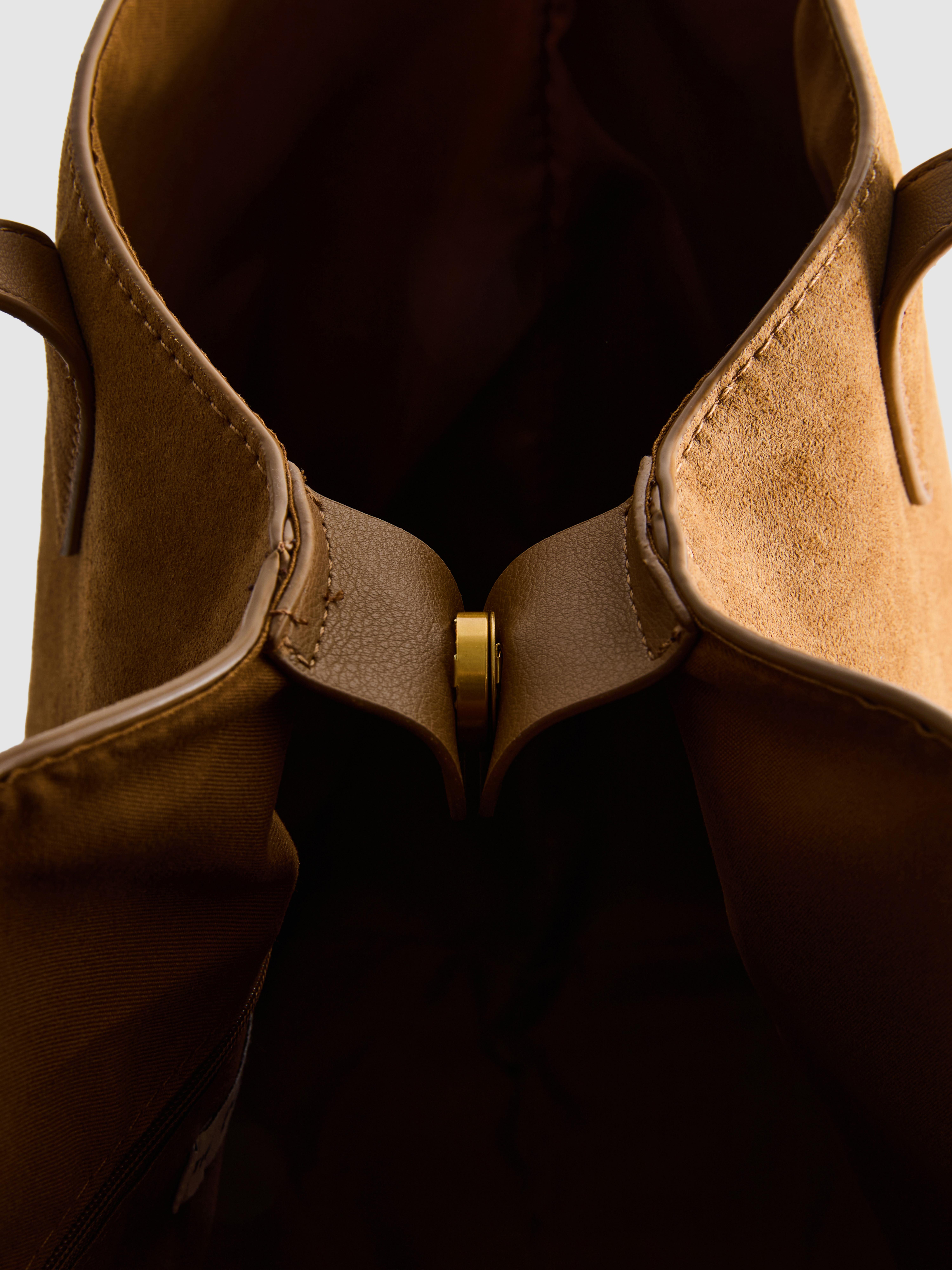The Edit XL Slouchy Suede Shopper Bag