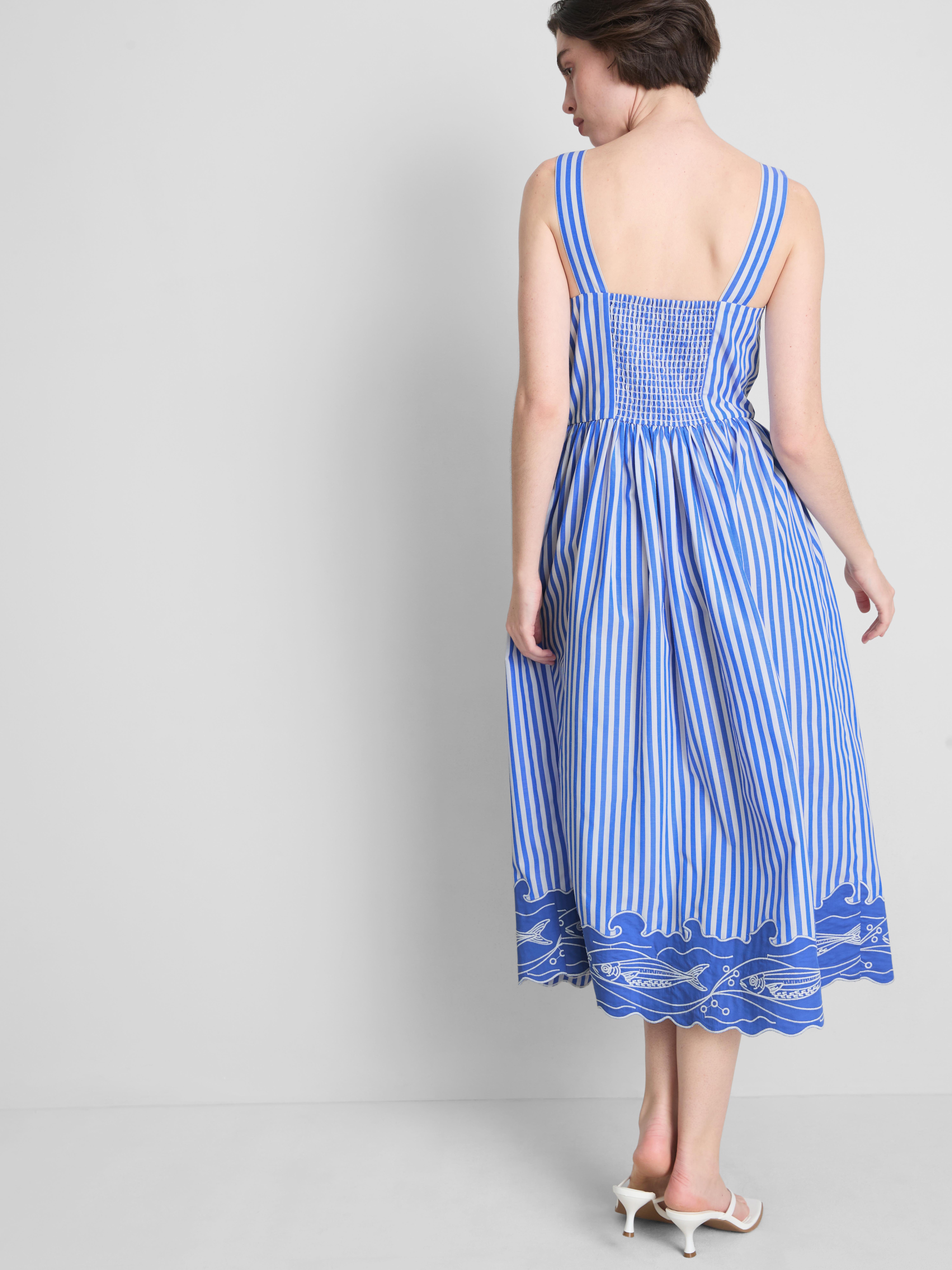 embroidered prom dress long Astrid Blue Maxi Dress – MyAleshia main image 1